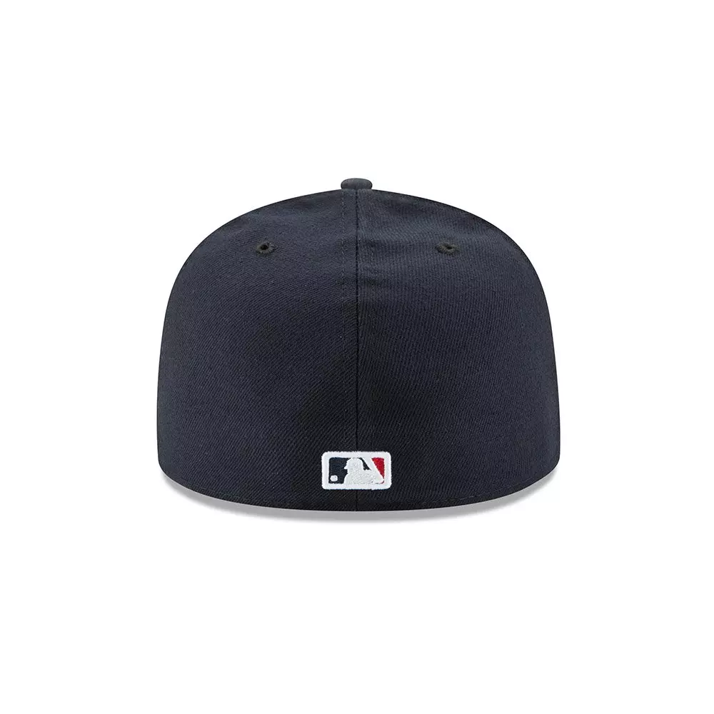 New Era Atlanta Braves Authentic Collection Road 59FIFTY Fitted Hat-Navy - NAVY