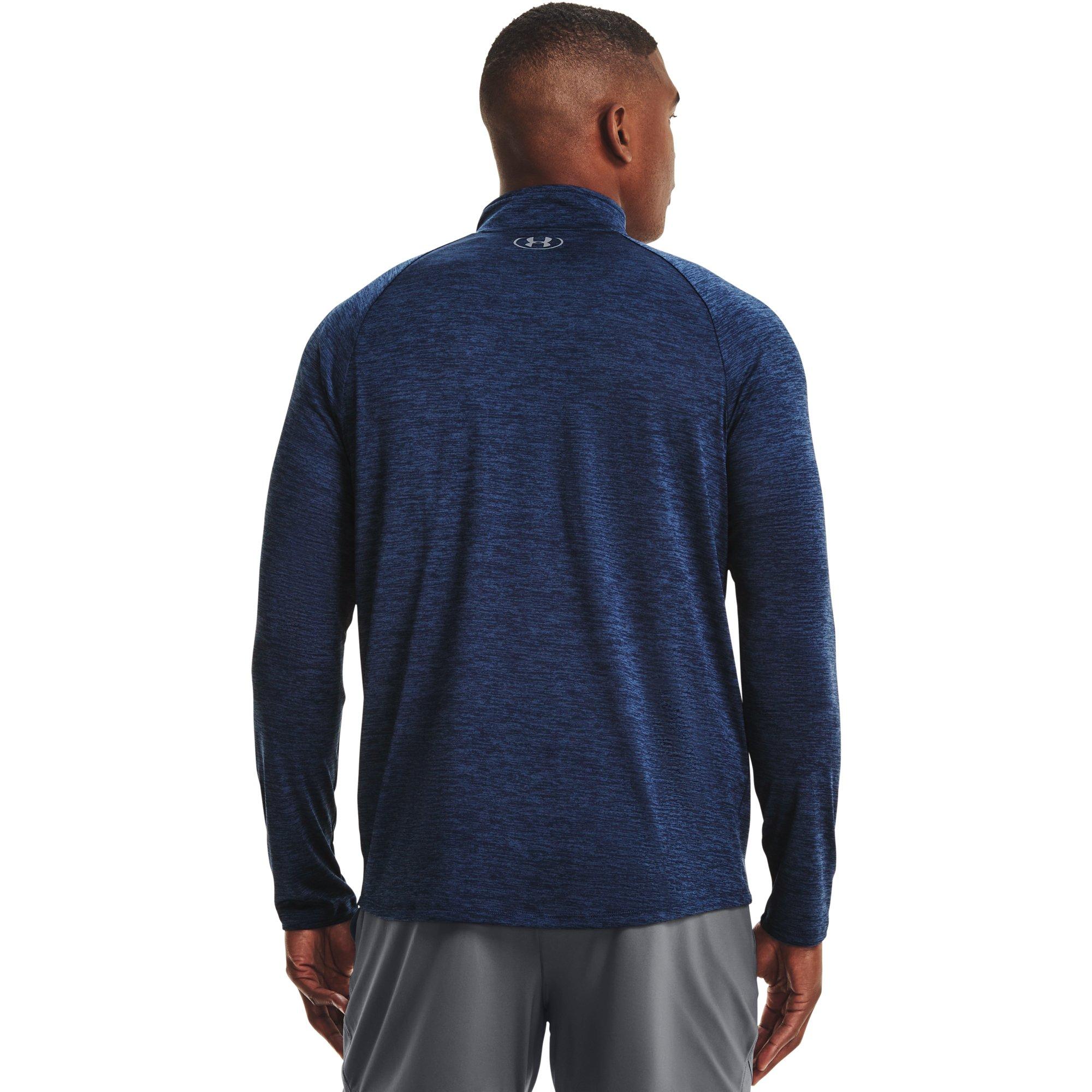 Under Armour Men's Tech 2.0 1/2 Zip Navy Pullover - NAVY Thumbnail View 2