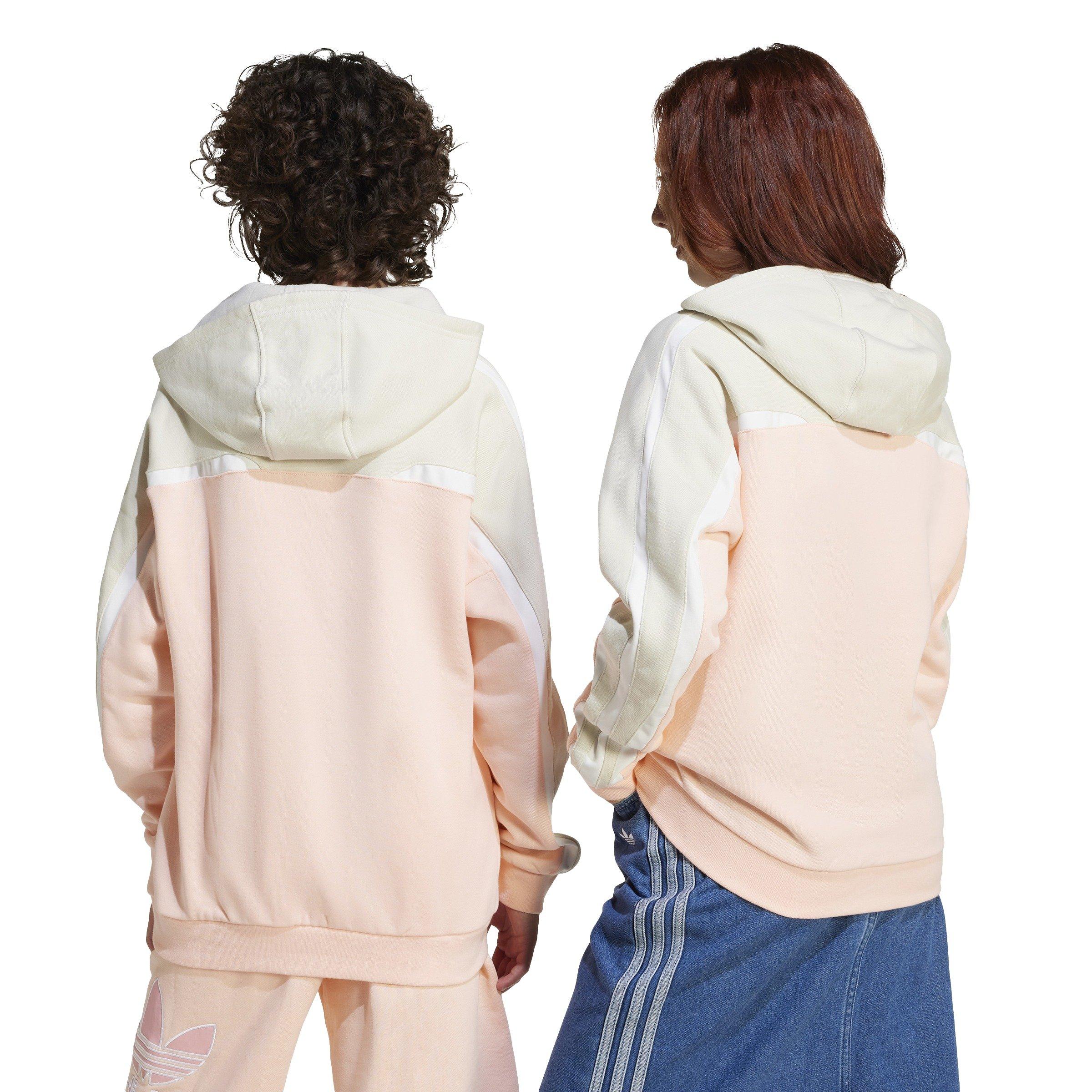 adidas Originals Oversized Pullover Big Kids' Pink/Beige Hoodie