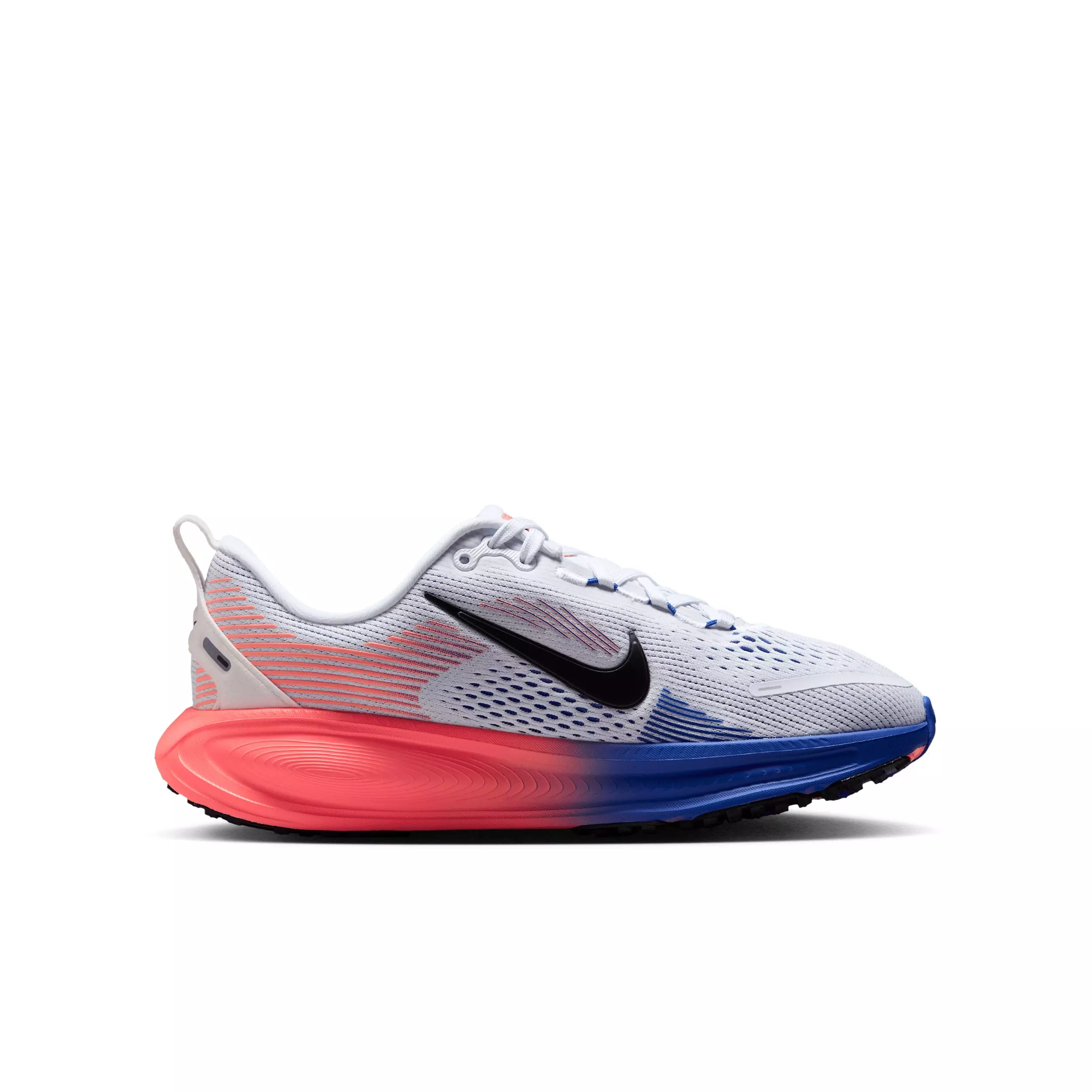 Nike Vomero 18 "White/Racer Blue/Atomic Pink/Black" Grade School Boys' Running Shoe - WHITE/BLUE/PINK/BLACK