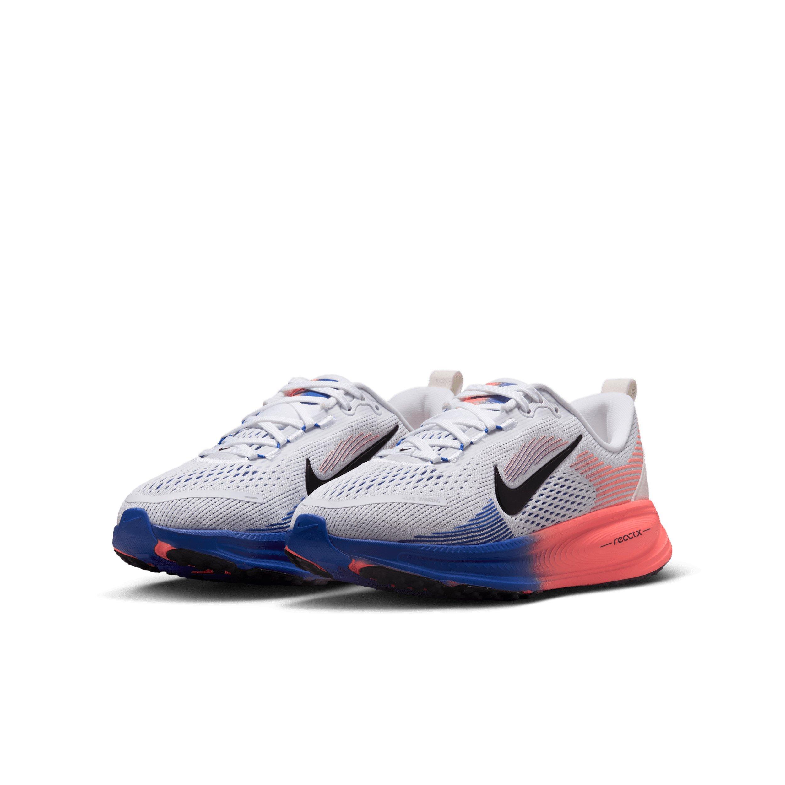 Nike Vomero 18 Grade School Boys' "White/Racer Blue/Atomic Pink/Black" Running Shoe