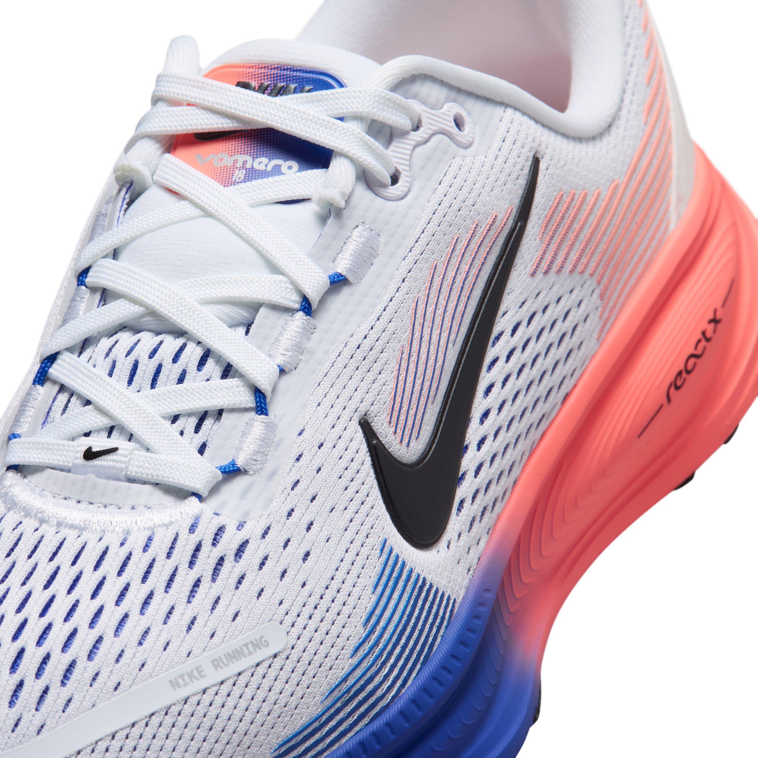 Nike Vomero 18 Grade School Boys' "White/Racer Blue/Atomic Pink/Black" Running Shoe