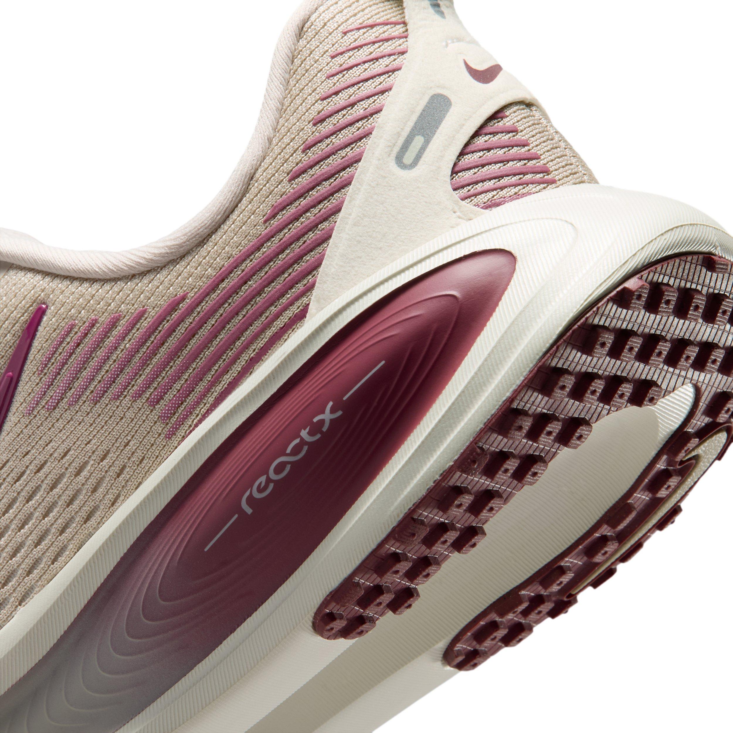 Nike Vomero 18 "Cream II/Sail/Pink Smoke" Grade School Girls' Running Shoe - CREAM/SAIL/PINK Thumbnail View 8