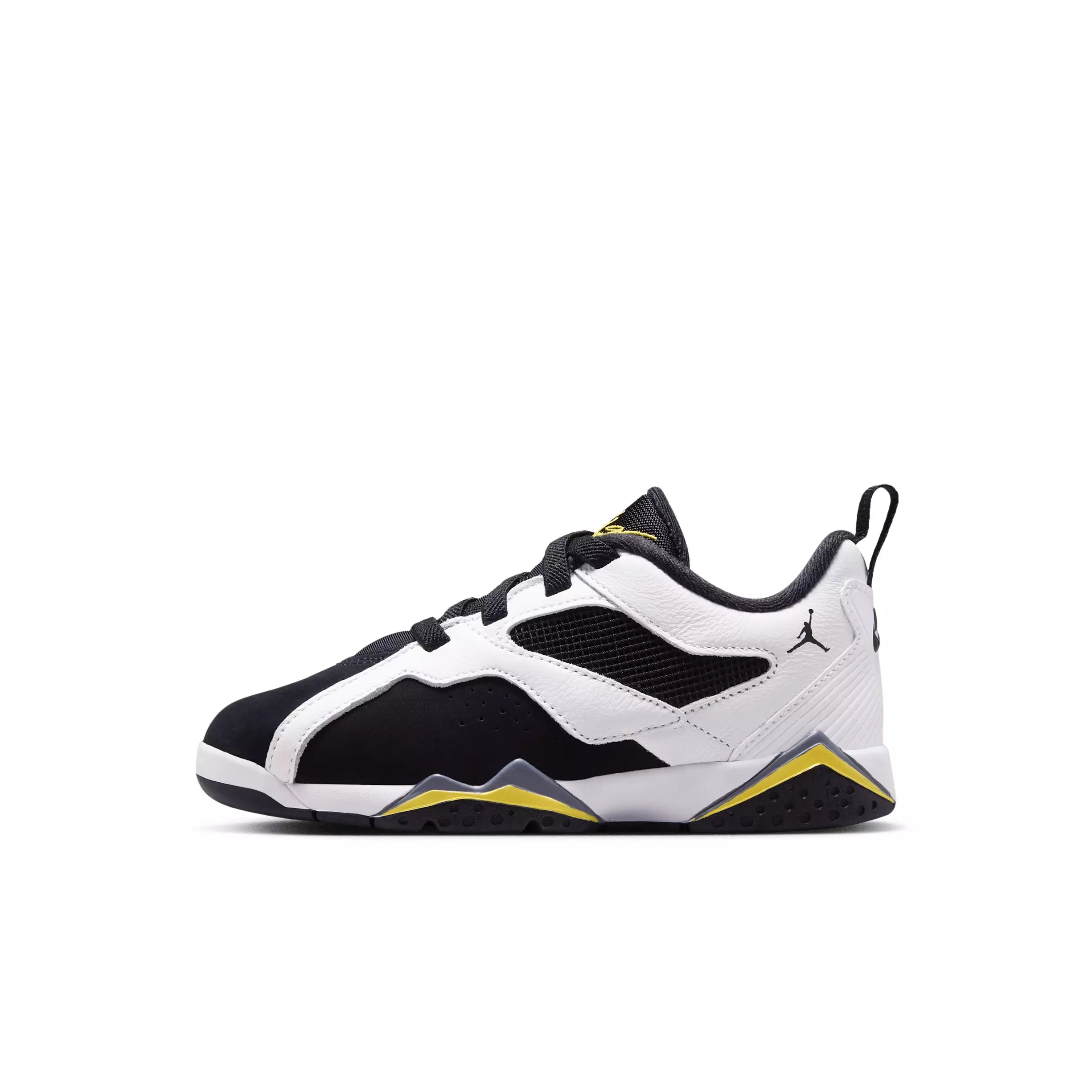 Jordan MVP 92 "White/Black/Dark Blue Grey/Tour Yellow" Preschool Boys' Shoe - WHITE/BLACK/DK GREY/YELLOW