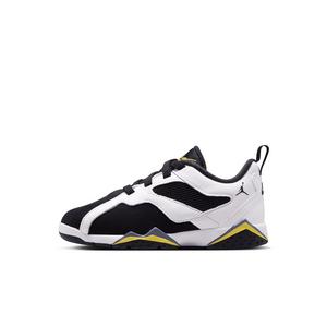 Jordan MVP 92 "White/Black/Dark Blue Grey/Tour Yellow" Preschool Boys' Shoe - WHITE/BLACK/DK GREY/YELLOW