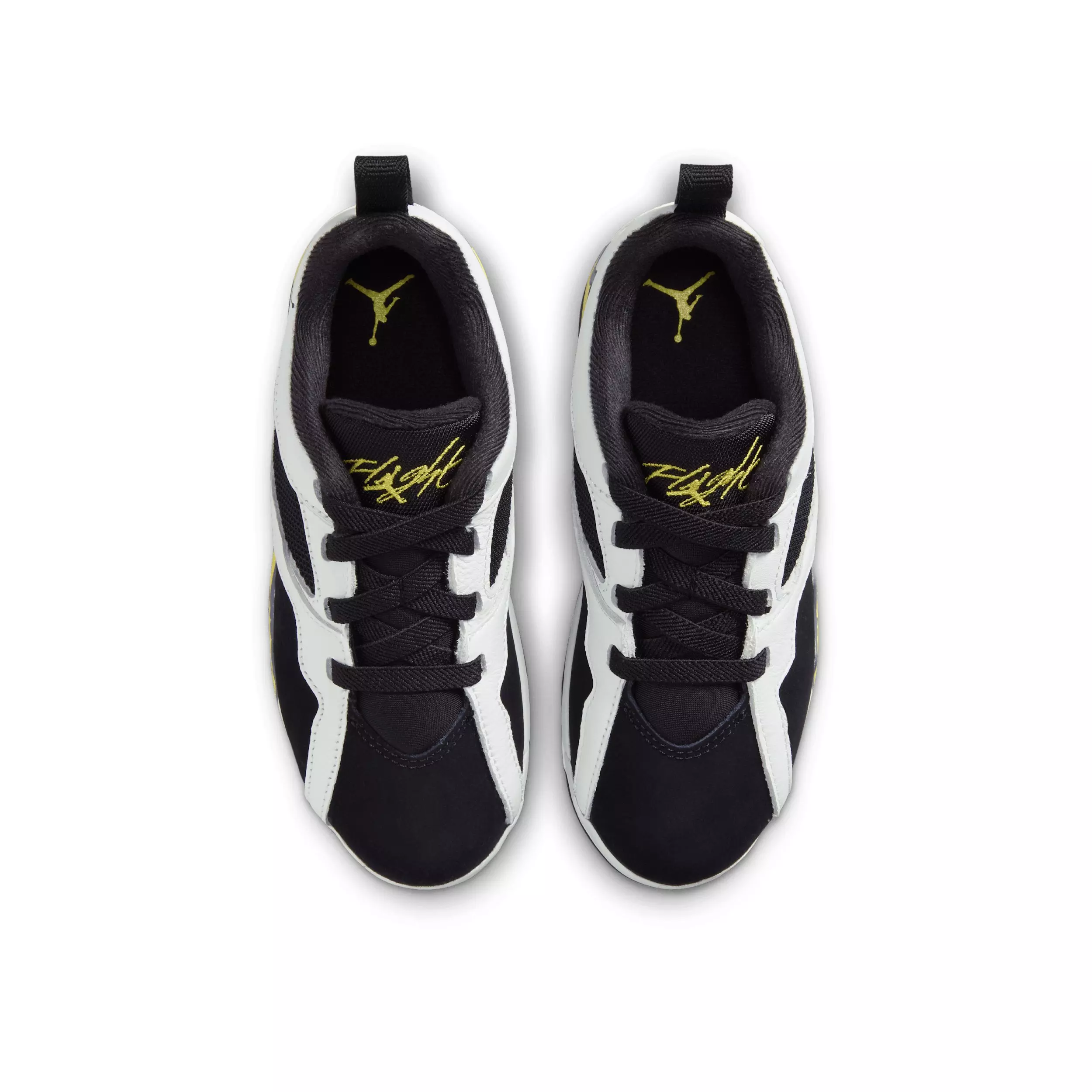 Jordan MVP 92 "White/Black/Dark Blue Grey/Tour Yellow" Preschool Boys' Shoe - WHITE/BLACK/DK GREY/YELLOW