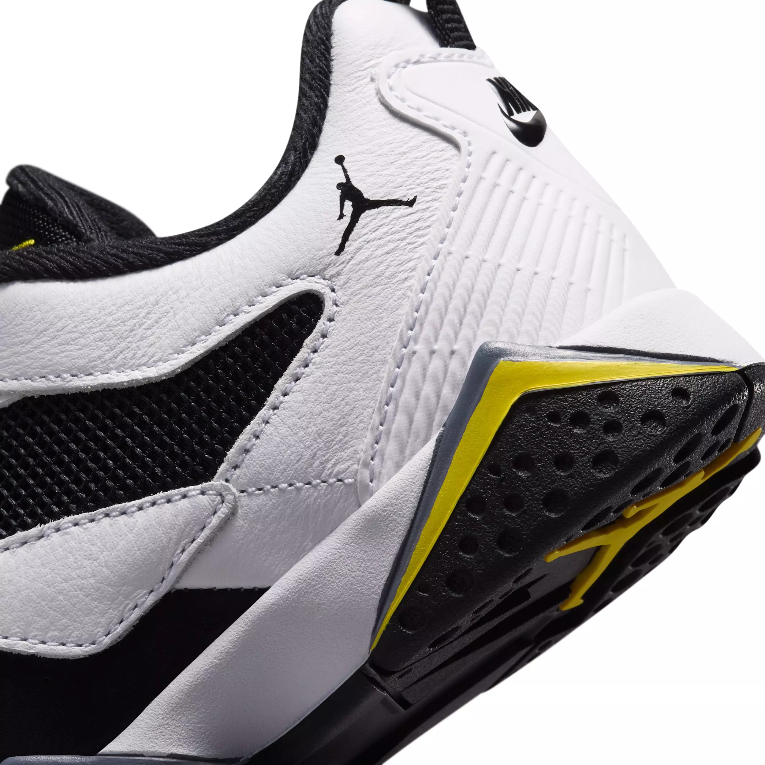 Jordan MVP 92 "White/Black/Dark Blue Grey/Tour Yellow" Preschool Boys' Shoe - WHITE/BLACK/DK GREY/YELLOW