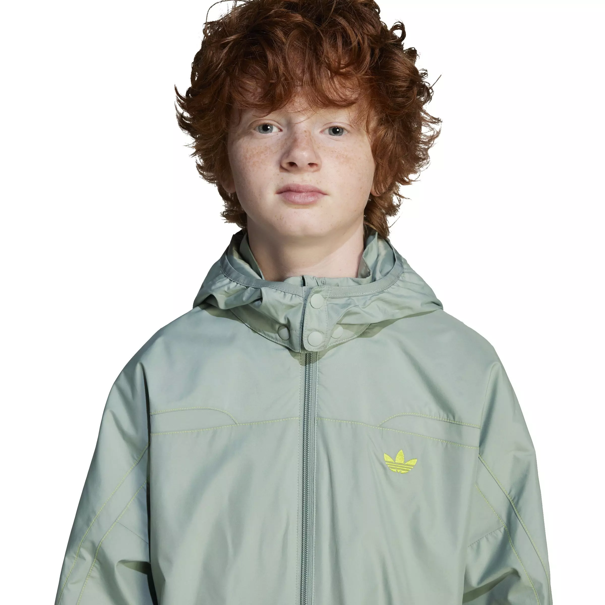 adidas Originals Big Kids' Trefoil Jacket - Green - GREEN