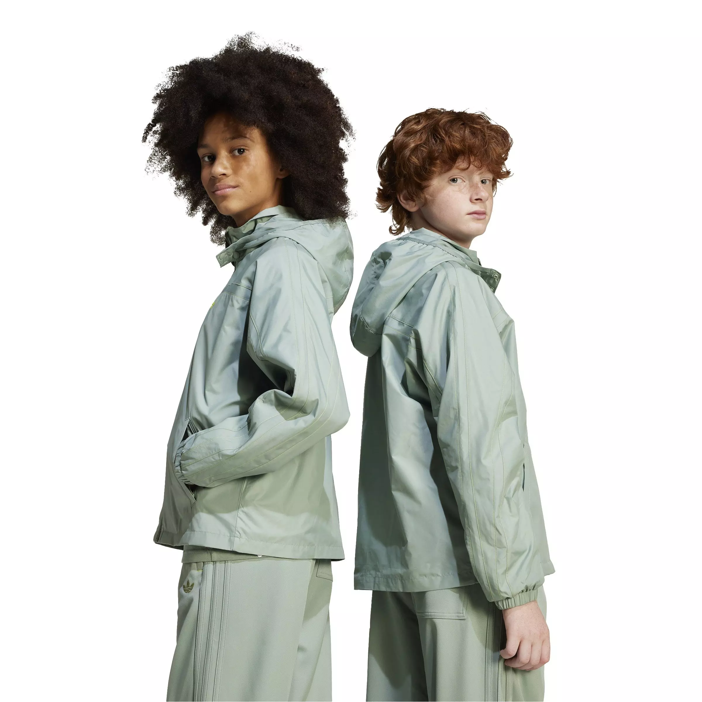 adidas Originals Big Kids' Trefoil Jacket - Green - GREEN