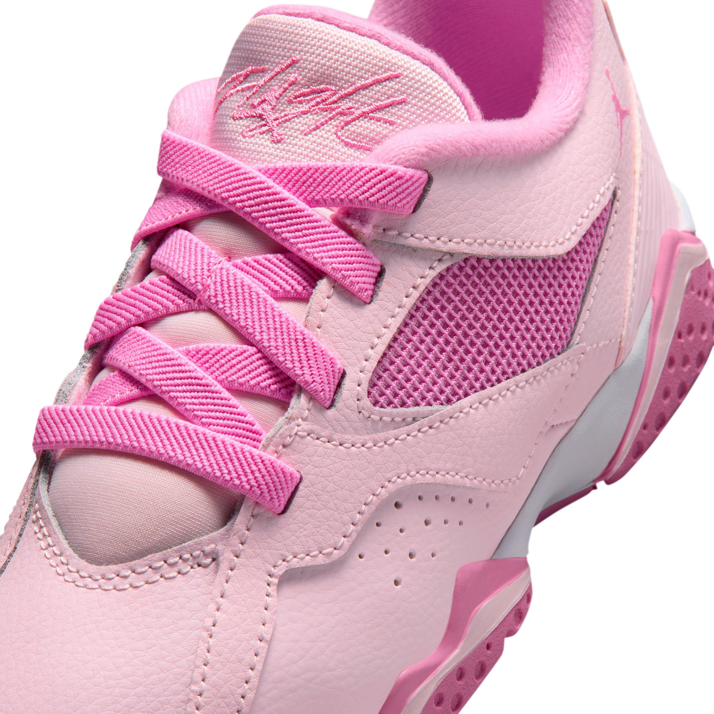 Jordan MVP 92 "Pink Foam/White/China Rose" Preschool Girls' Shoe - PINK/WHITE/ROSE Thumbnail View 7