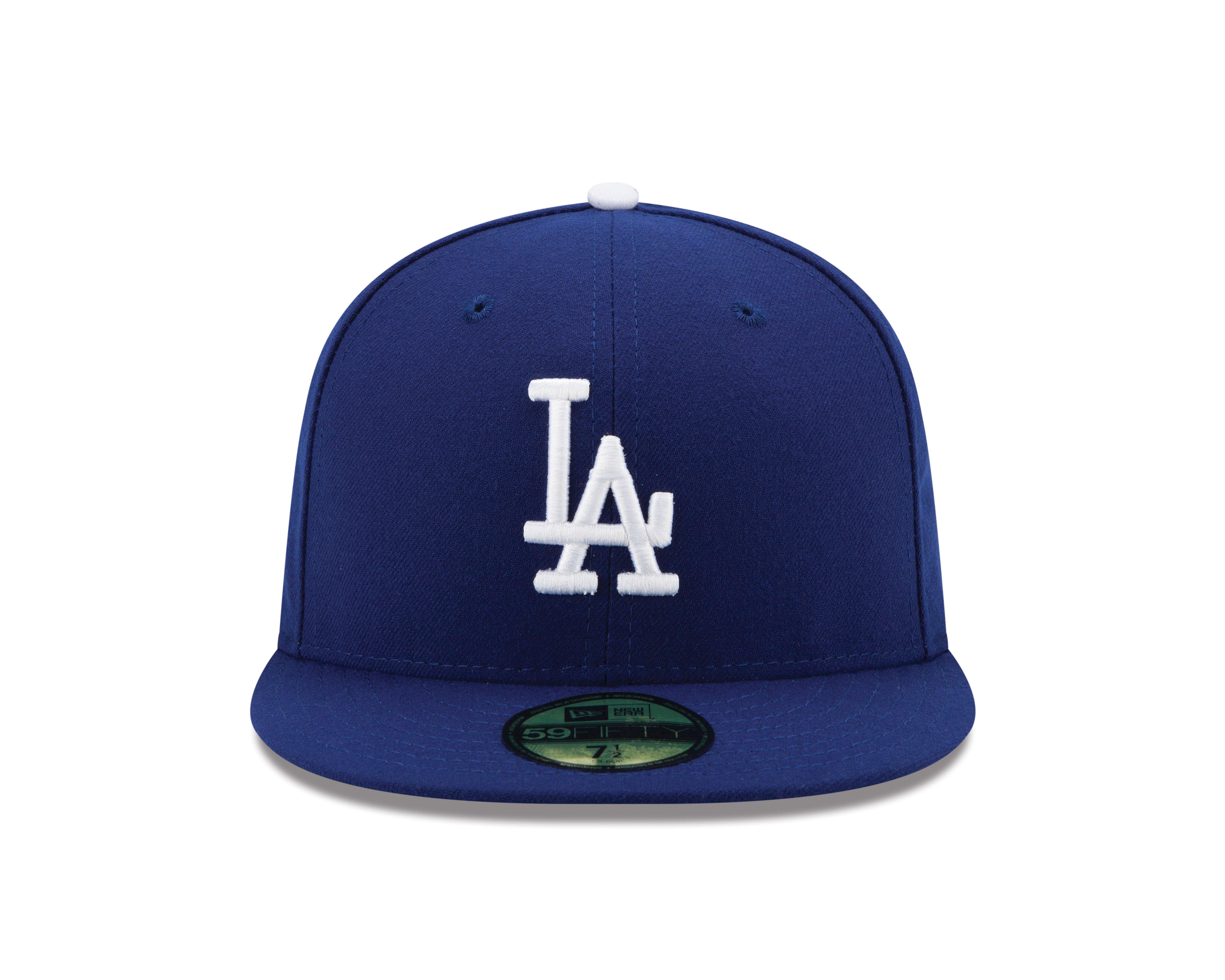 Los Angeles Dodgers With Blue And Black Background With White