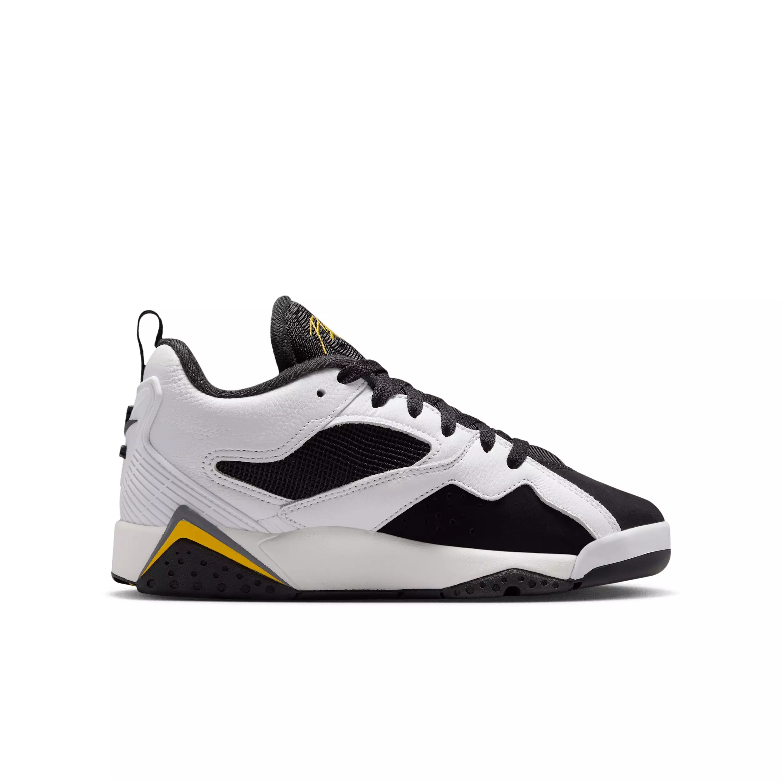 Jordan MVP 92 "White/Black/Dark Blue Grey/Tour Yellow" Grade School Boys' Shoe - WHITE/BLACK/DK GREY/YELLOW