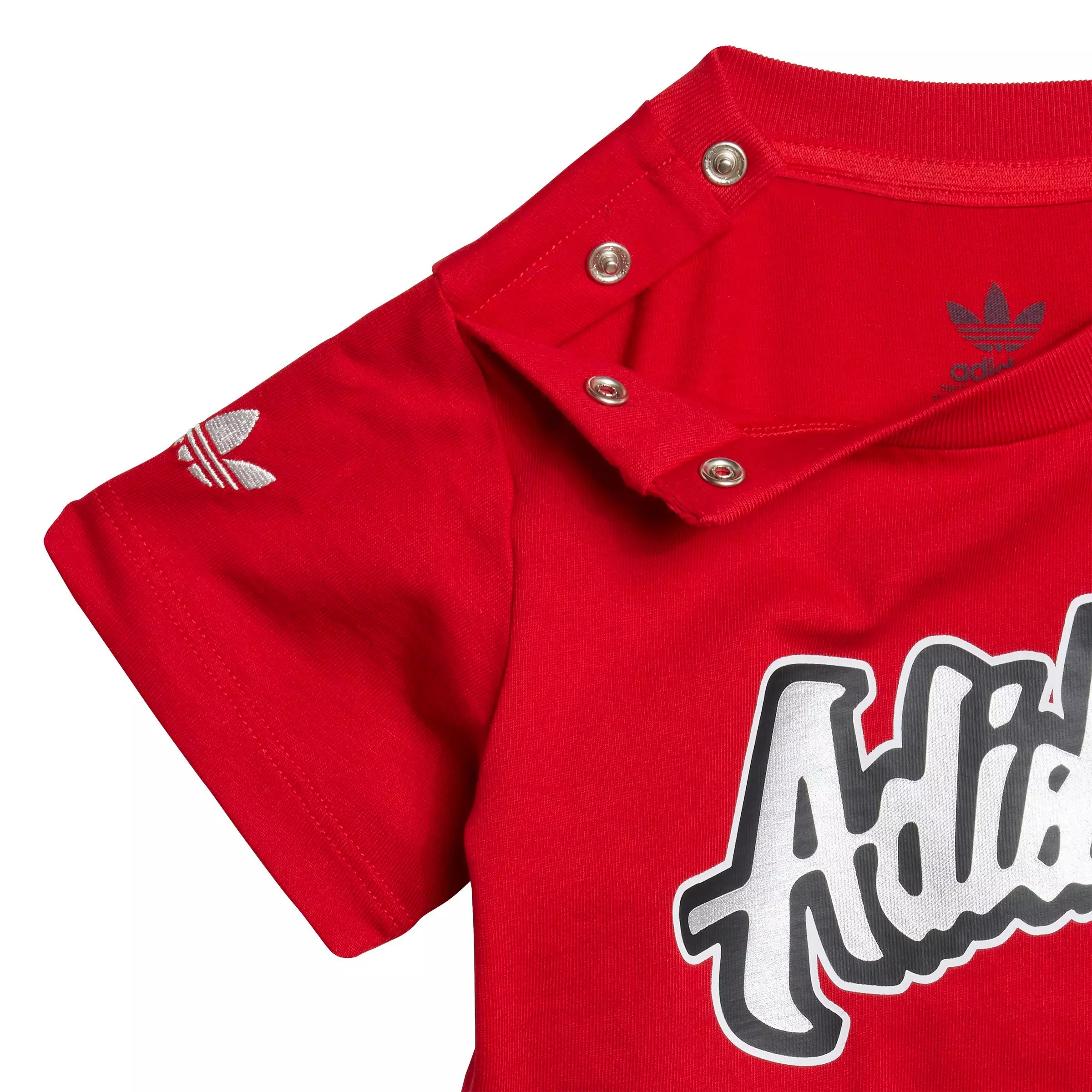 adidas Originals Infant Boys' Short Tee Set -Red/Black - RED/BLACK