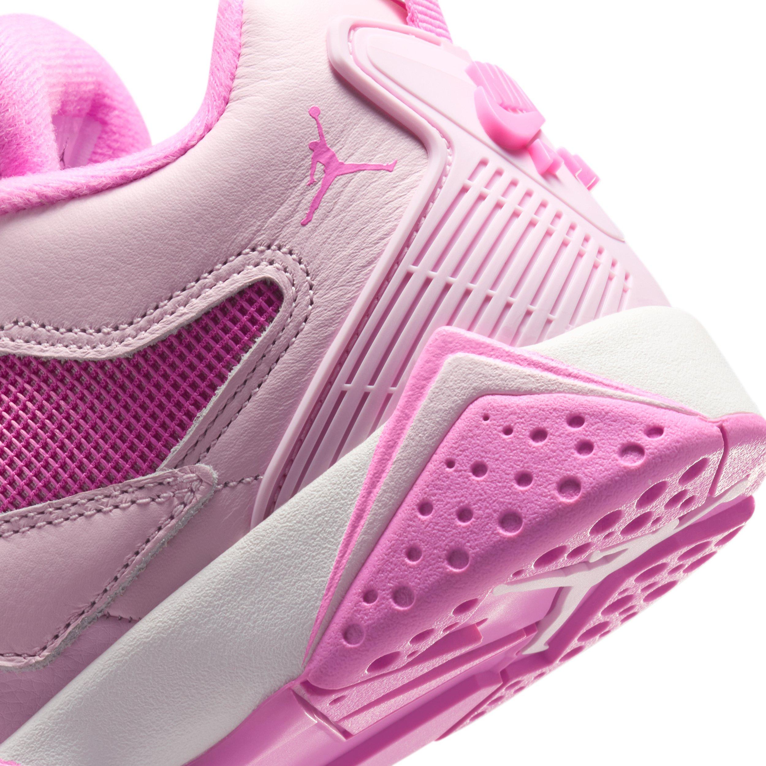 Jordan MVP 92 "Pink Foam/White/China Rose" Grade School Girls' Shoe - PNK/WHITE/ROSE Thumbnail View 8