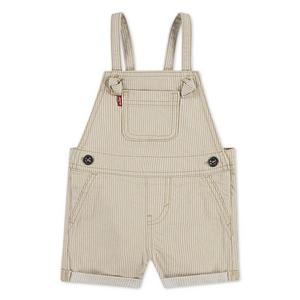 Levi's Baby Girls' Knot Strap Cream Wash Denim Shortalls