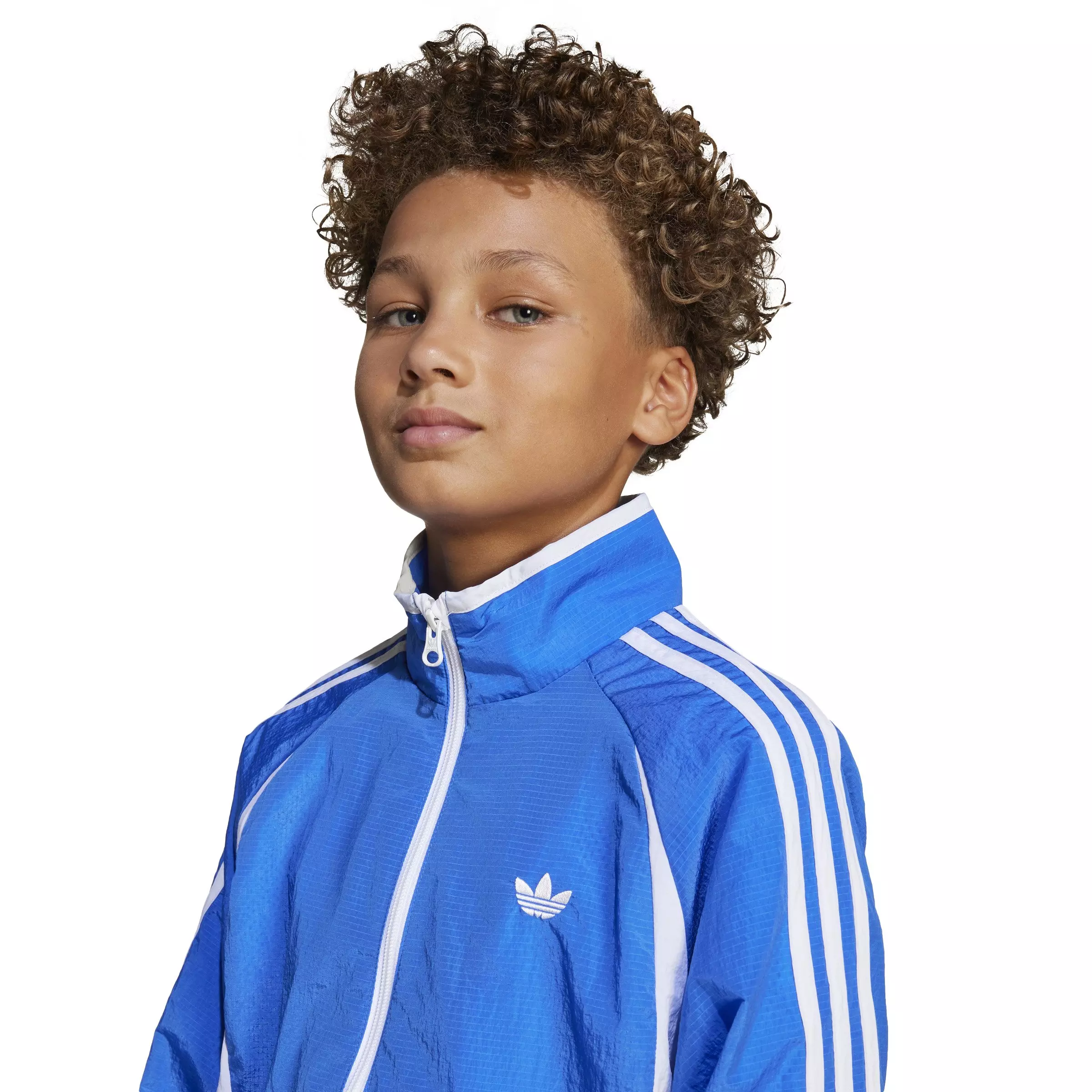 adidas Originals Big Kids' Teamgeist Track Top - Blue - BLUE