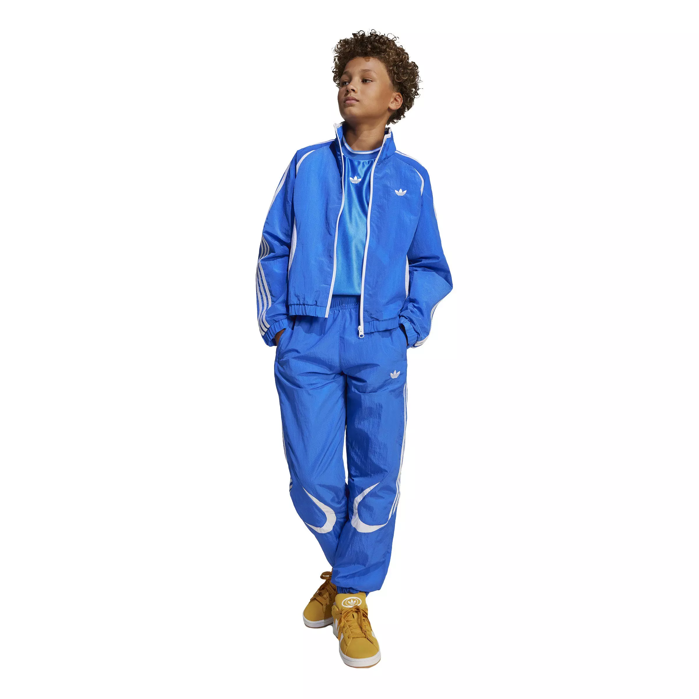 adidas Originals Big Kids' Teamgeist Track Top - Blue - BLUE