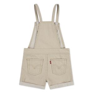 Levi's Toddler Girls' Knot Strap Cream Wash Denim Shortalls
