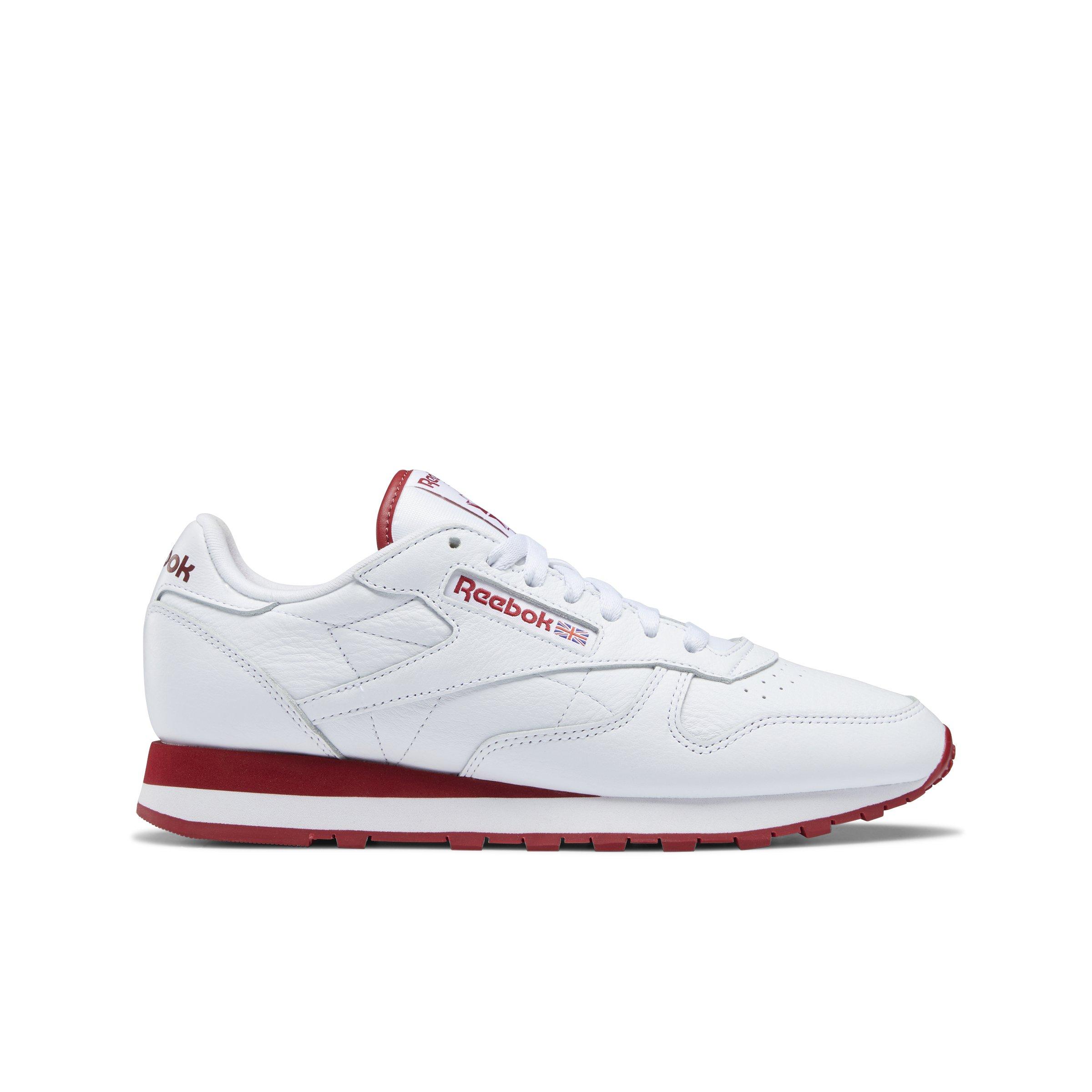 Reebok Classic Leather "Ftwr White/Flash Red" Unisex Shoe - WHITE/RED Thumbnail View 1