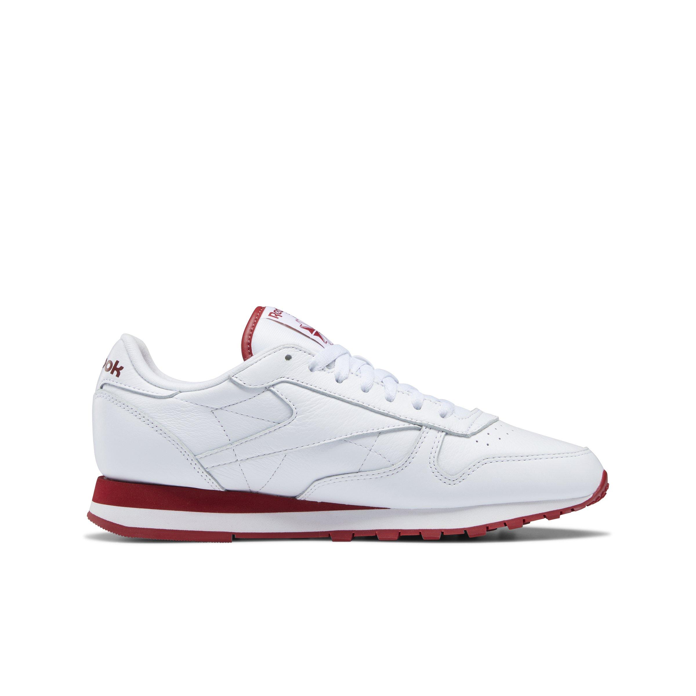 Reebok Classic Leather "Ftwr White/Flash Red" Unisex Shoe - WHITE/RED Thumbnail View 2