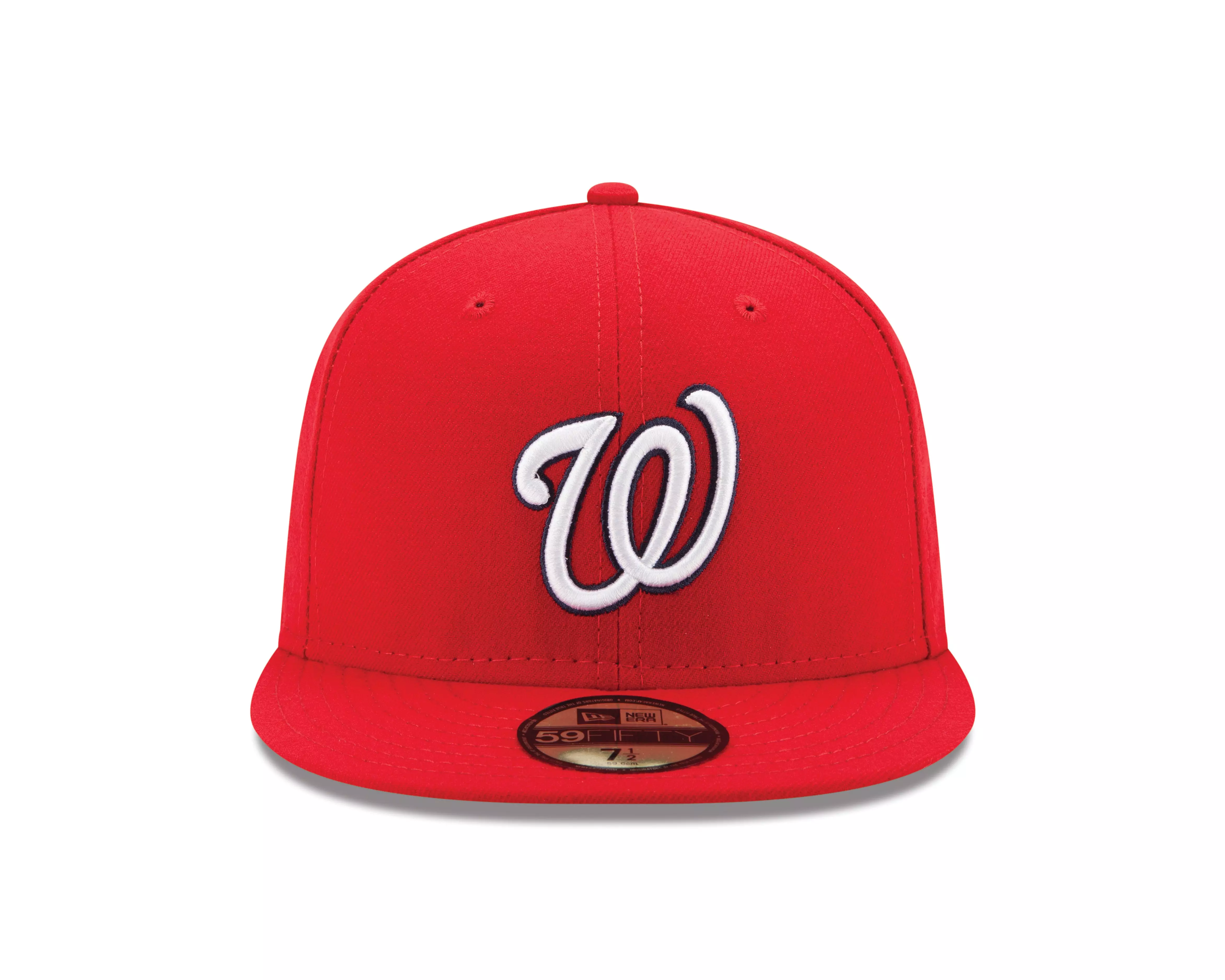 New Era Washington Nationals 59FIFTY Gameday Fitted Hat - Navy/Blue - RED