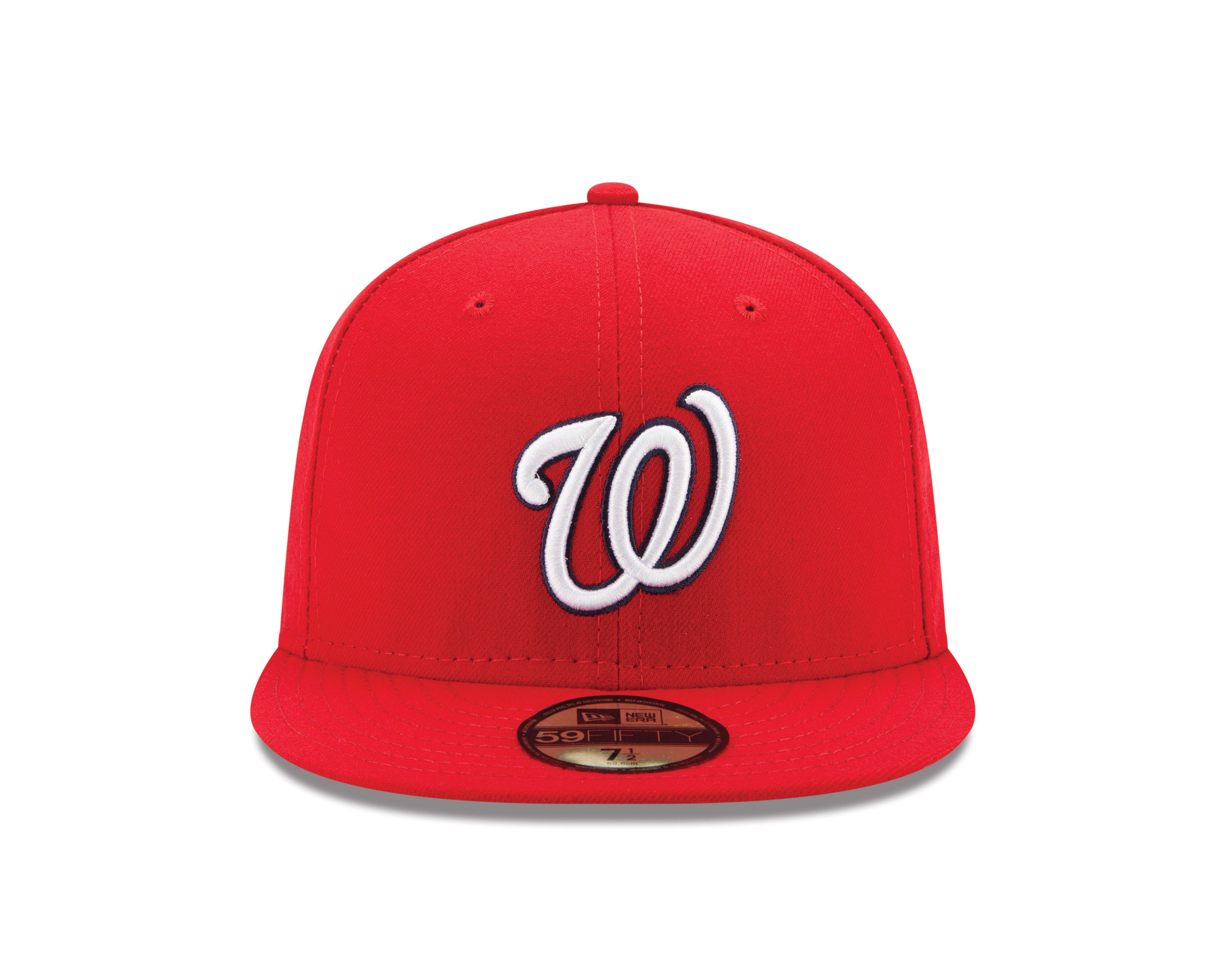 New Era Washington Nationals 59FIFTY Gameday Fitted Hat-Navy/Blue - RED Thumbnail View 2