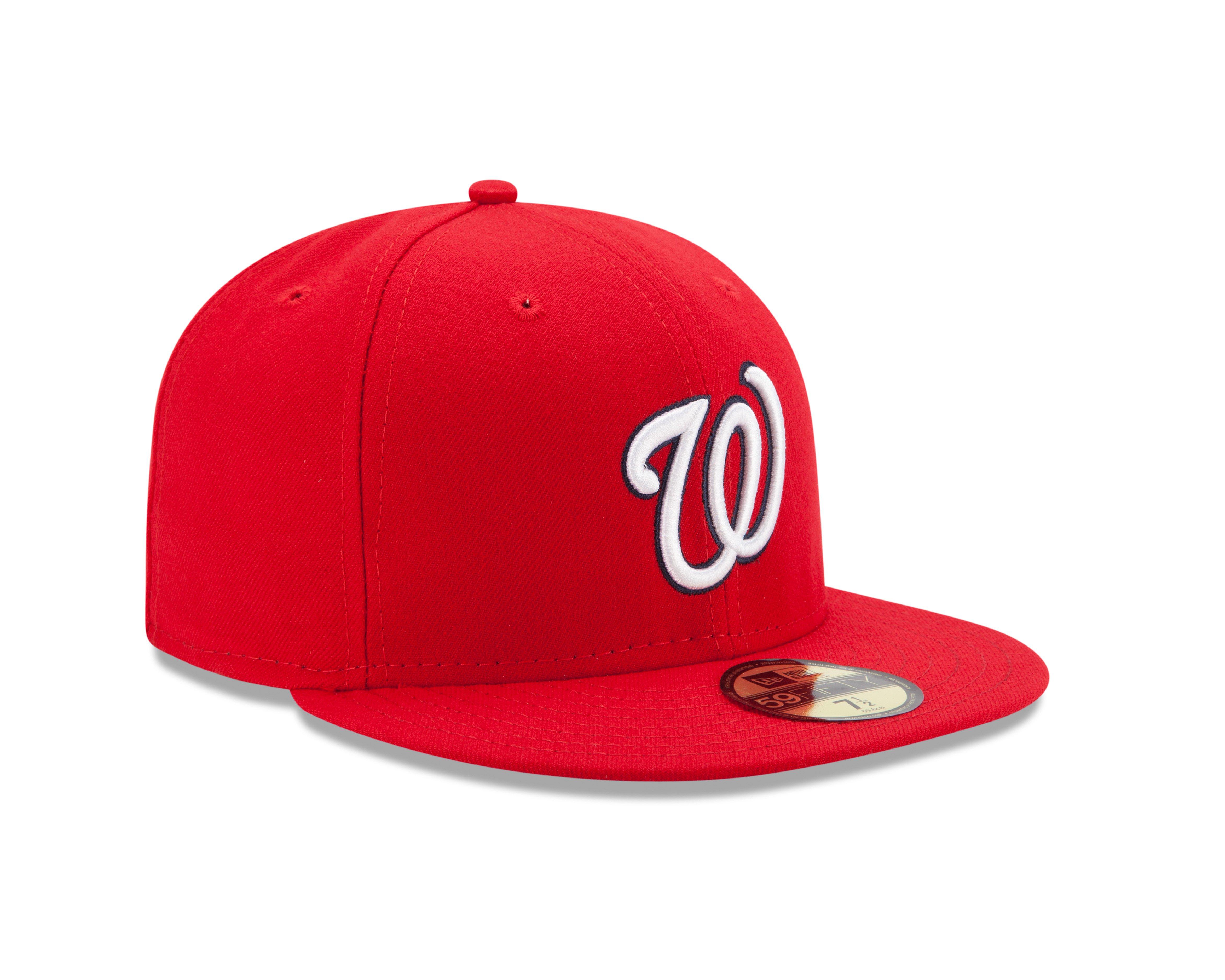 New Era Washington Nationals 59FIFTY Gameday Fitted Hat-Navy/Blue - RED Thumbnail View 3
