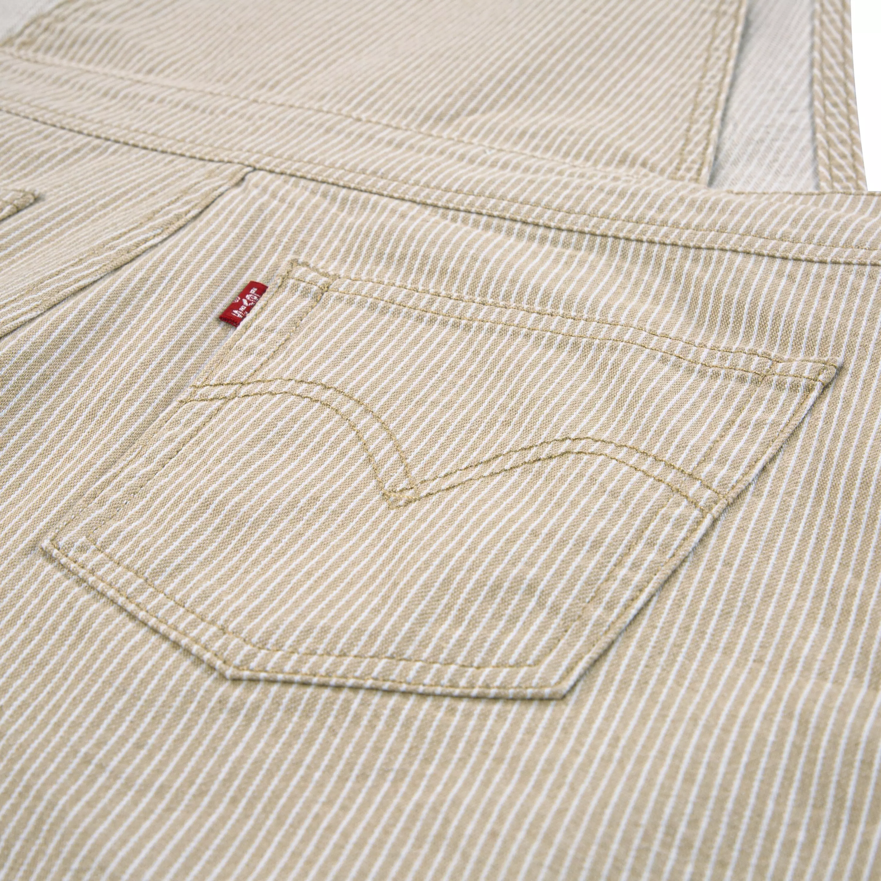 Levi's Big Girls' Knot Strap Cream Wash Denim Shortalls - CREAM