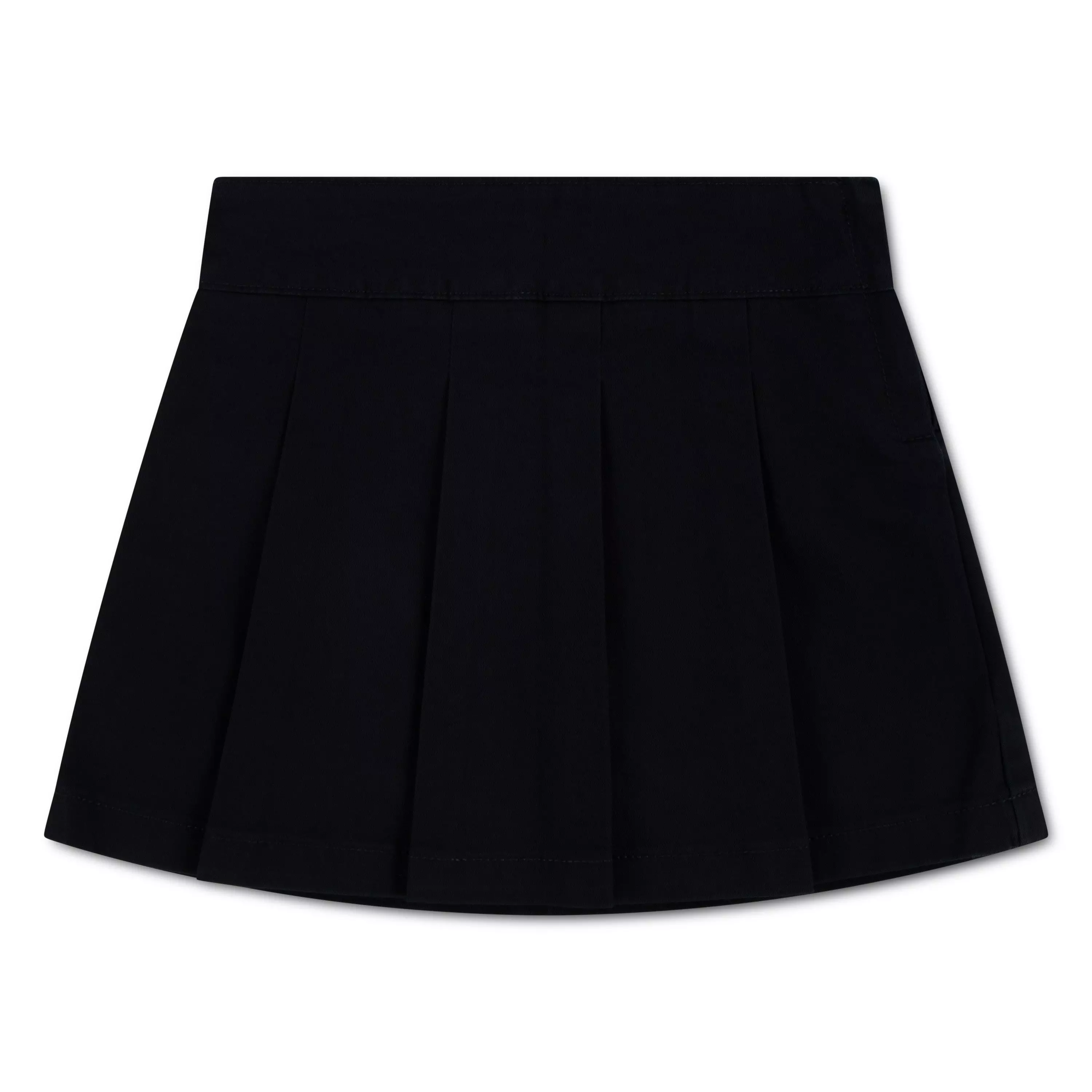 Levi's Little Girls' Pleated Uniform Skort -Black - BLACK