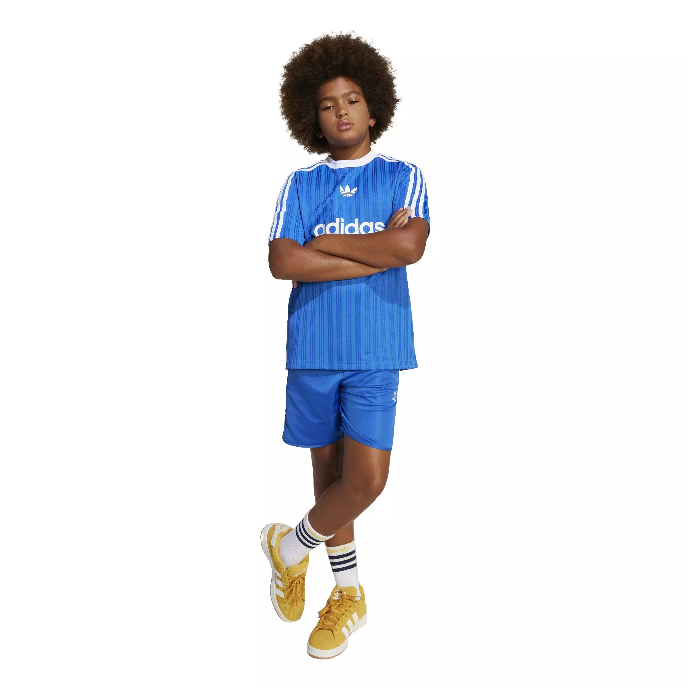 adidas Originals Big Kids' Adicolor Shorts - Blue - BLUE