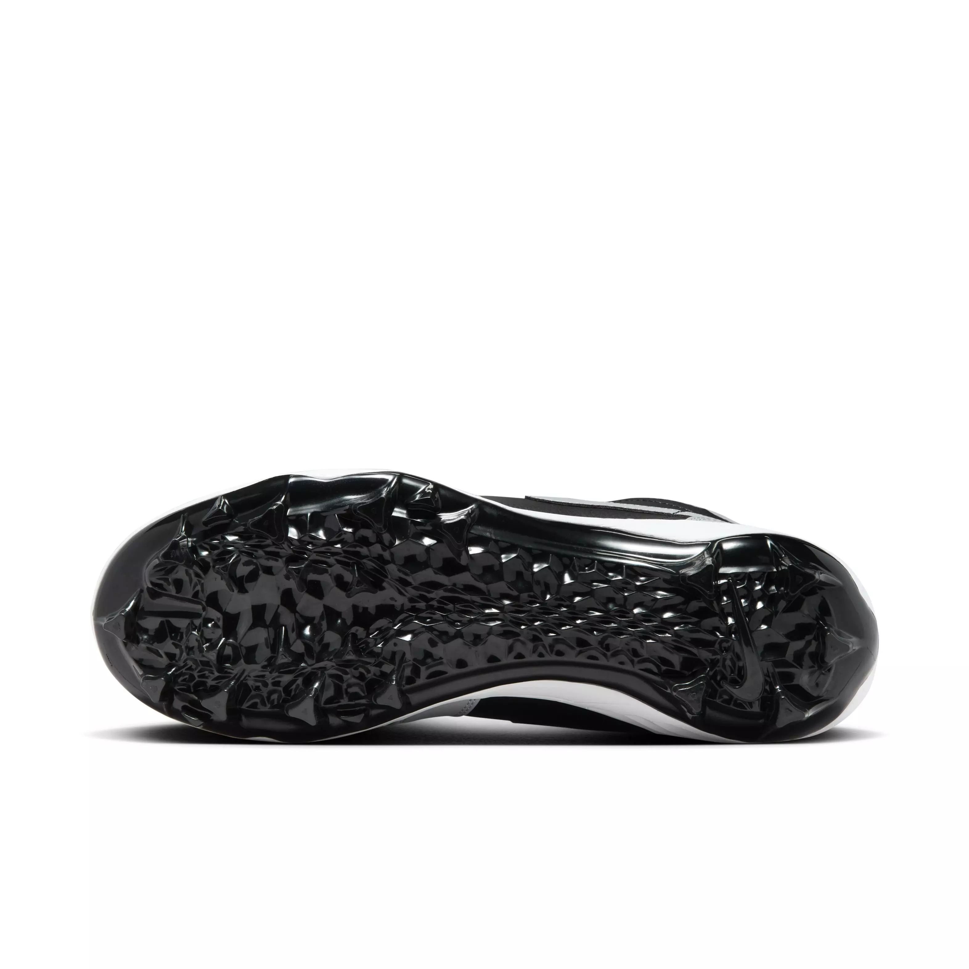 Jordan 1 Mid TD "Black/Light Smoke Grey/Black/Light Smoke Grey" Men's Football Cleat - BLACK/LT GREY/BLACK/LT GREY