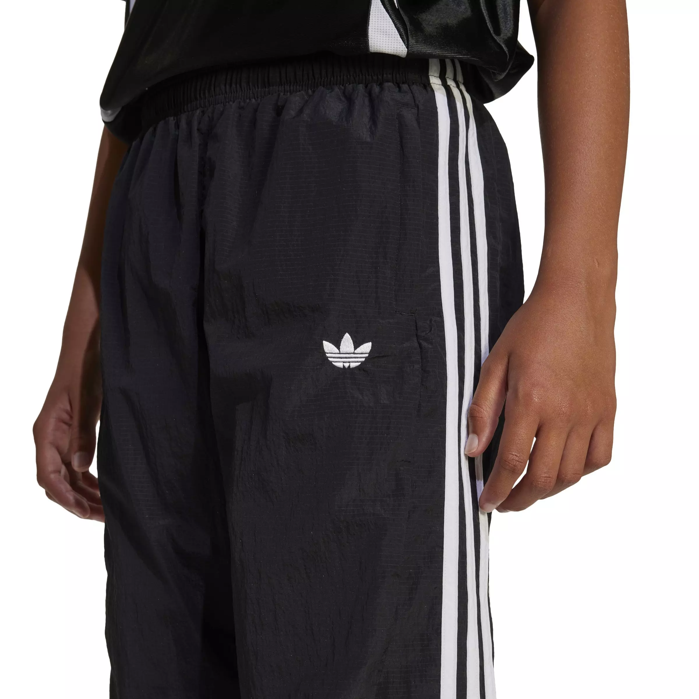 adidas Originals Big Kids' Teamgeist Track Pants - Black - BLACK