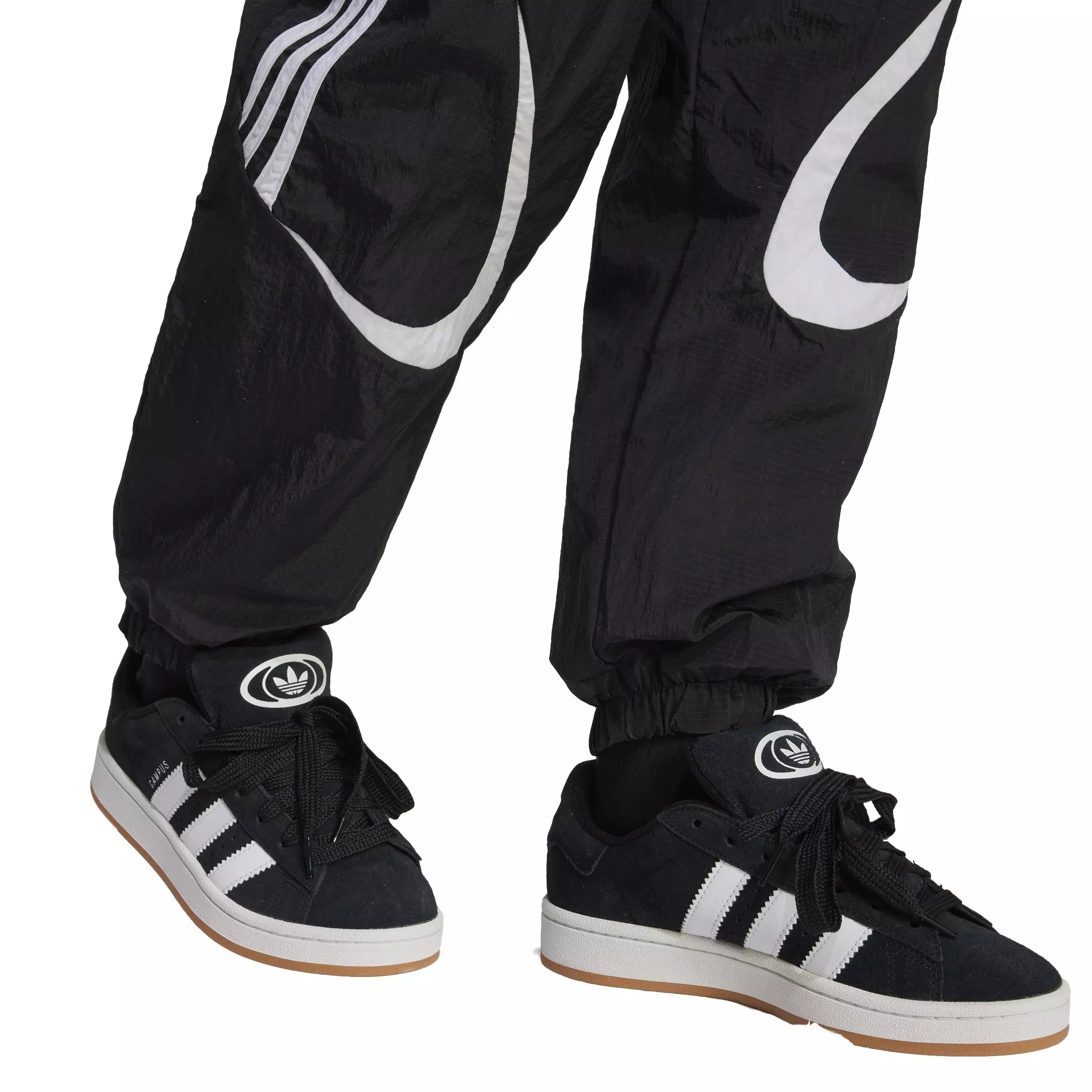 adidas Originals Big Kids' Teamgeist Track Pants - Black - BLACK