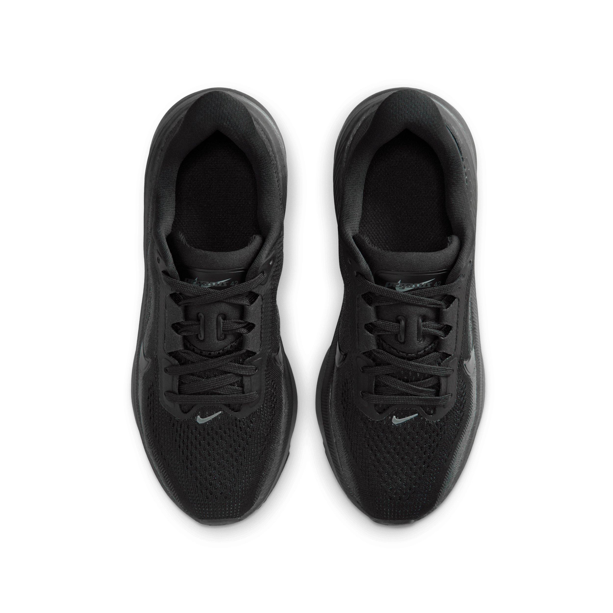 Nike Pegasus 42 "Black/Anthracite/Black" Grade School Boys' Running Shoe - BLACK/ANTHRACITE/BLACK Thumbnail View 4