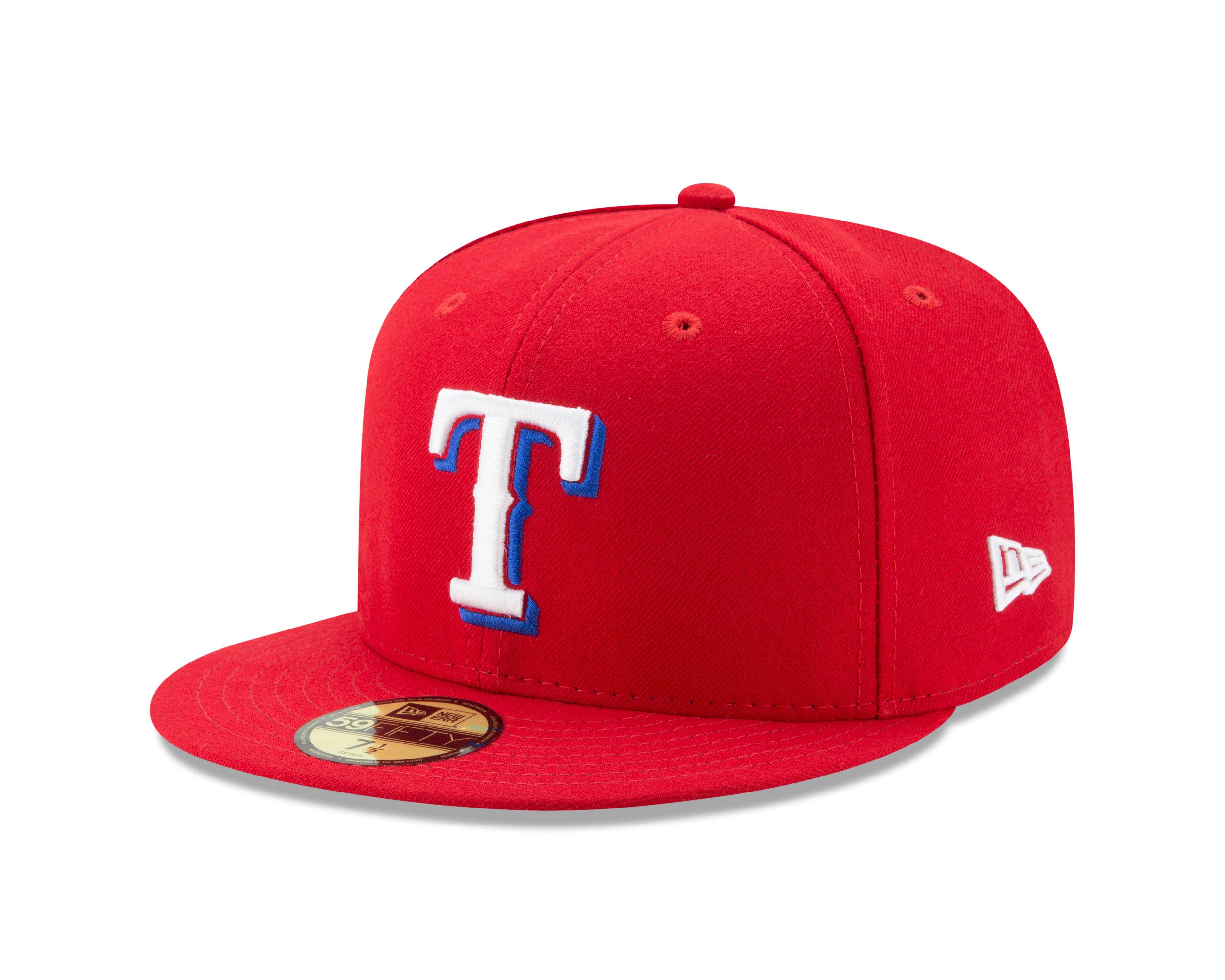 New Era Texas Rangers Script 59FIFTY Fitted Hat - Hibbett