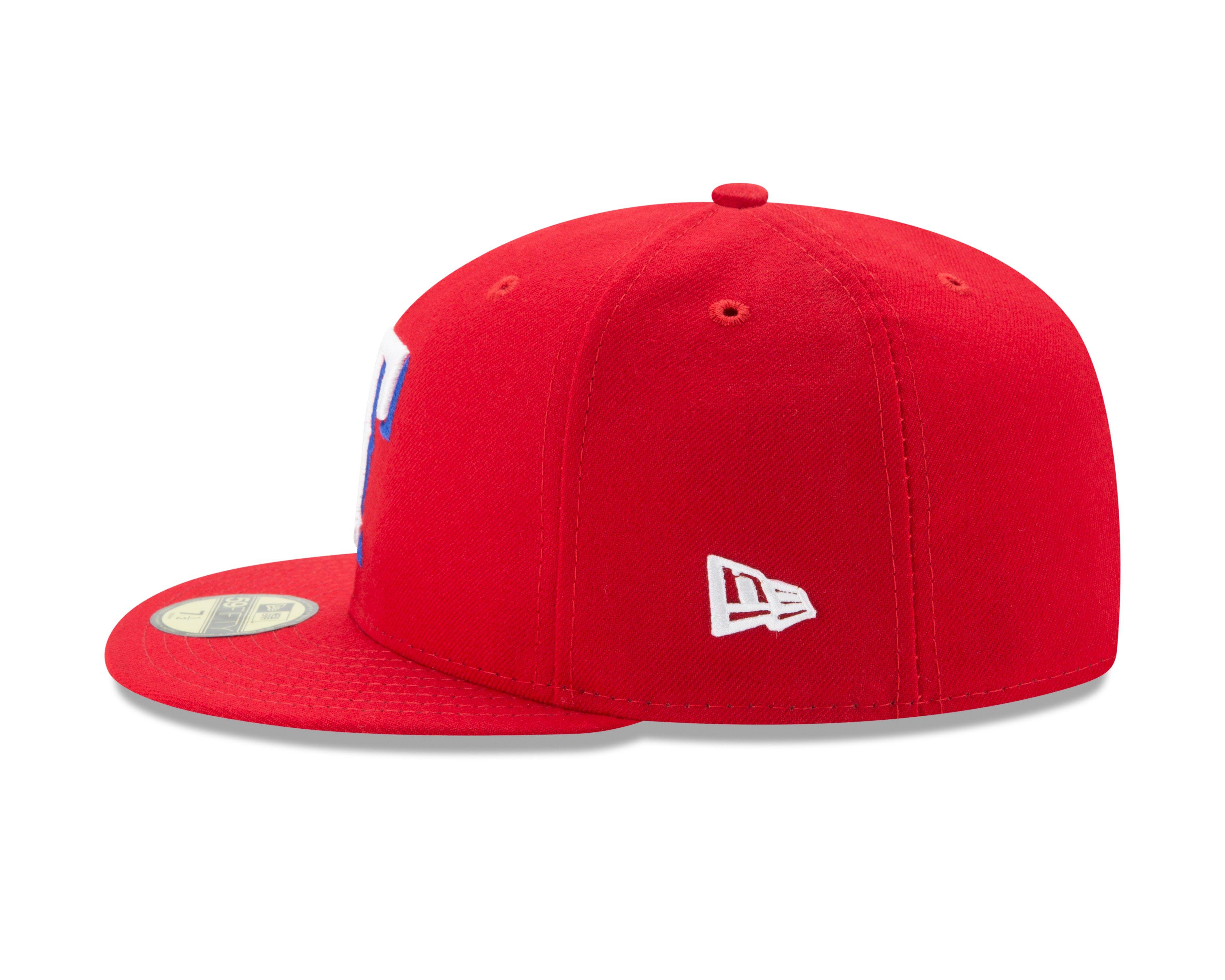 New Era Texas Rangers 59FIFTY Fitted Hat-Red