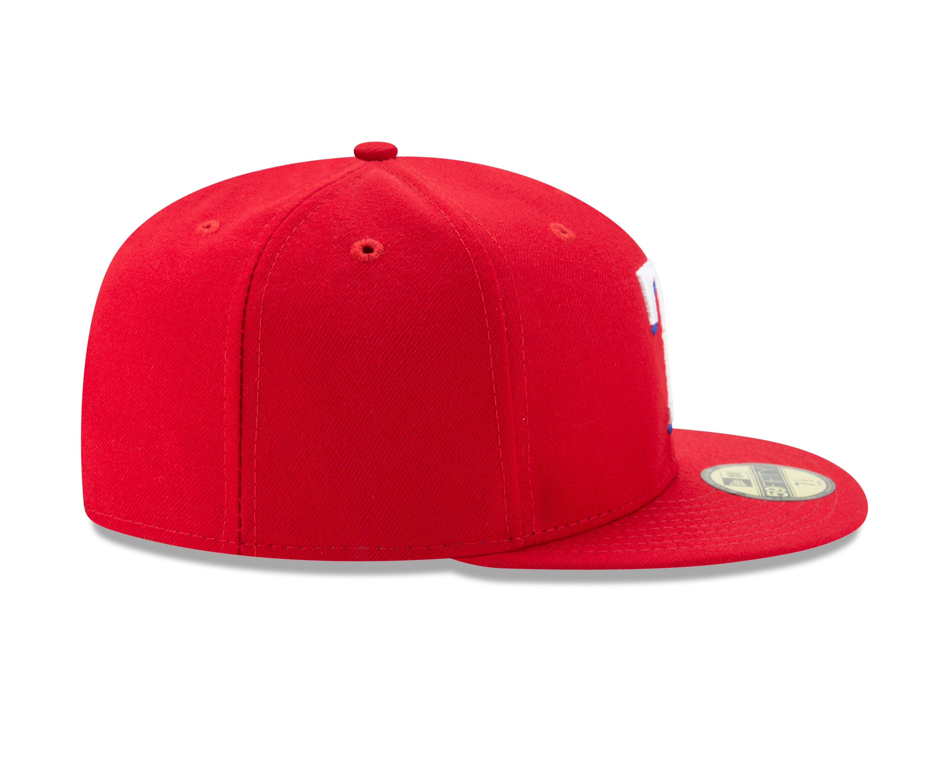 New Era Texas Rangers 59FIFTY Fitted Hat-Red