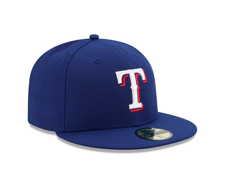 New Era Texas Rangers 59FIFTY Authentic Collection Fitted Hat-Blue