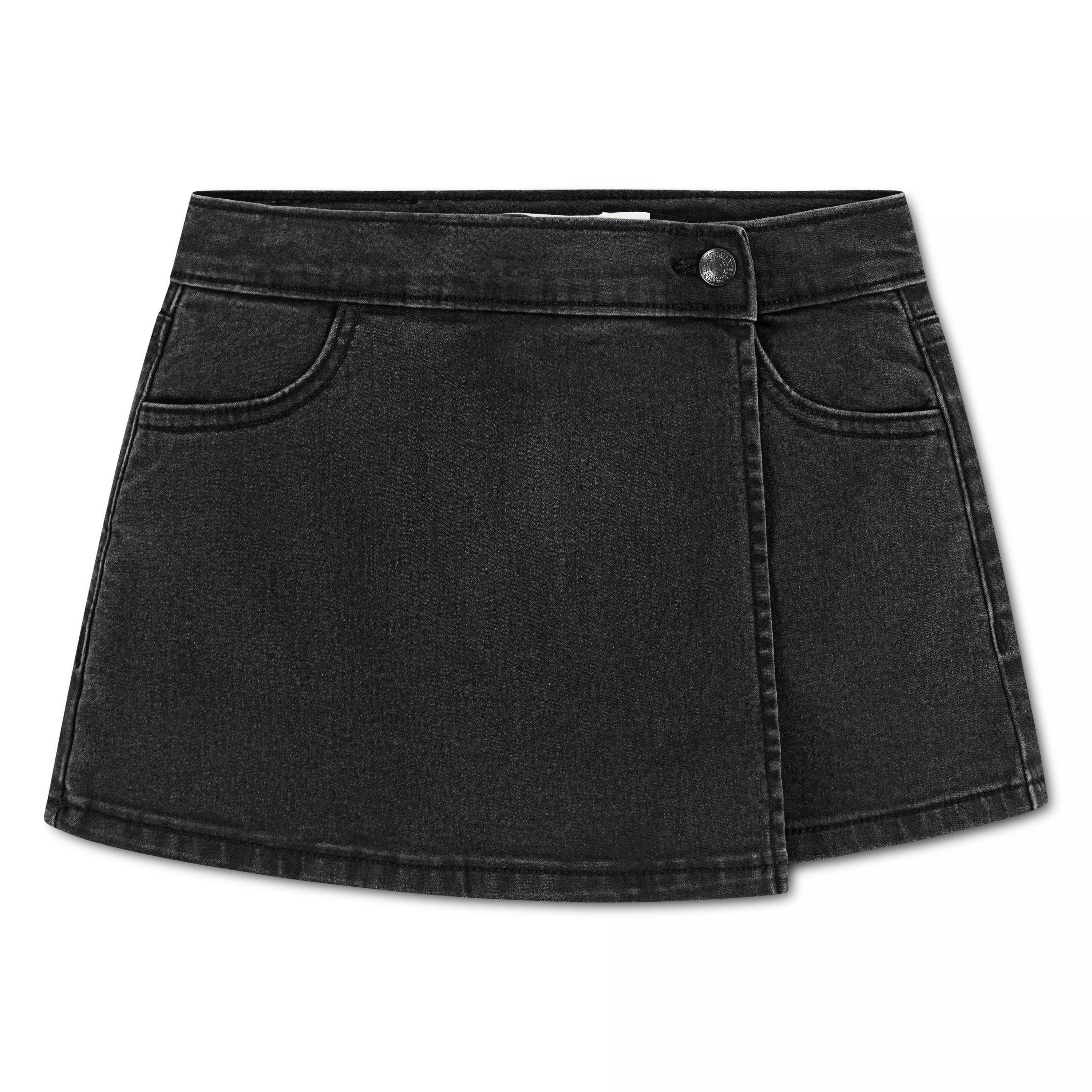 Levi's Little Girls' Denim Wash Skort - Black - BLACK