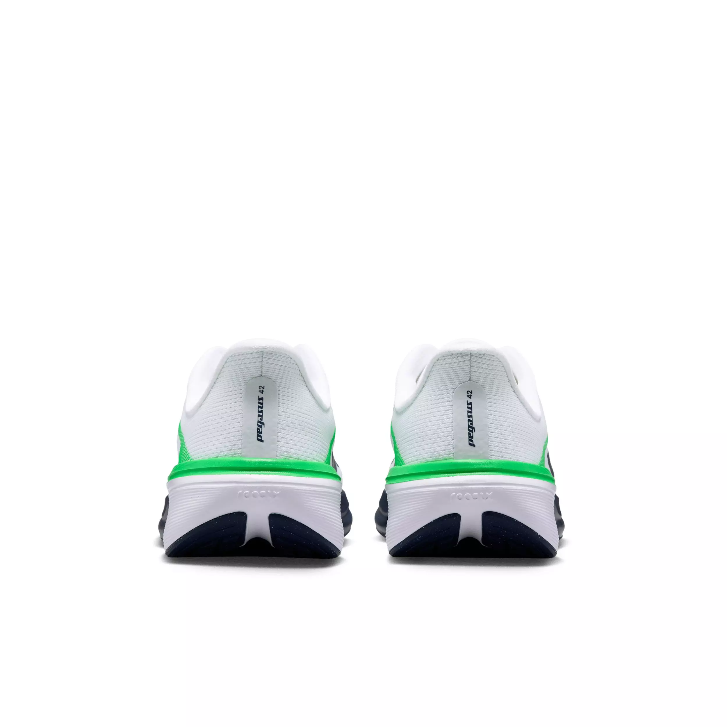 Nike Pegasus 42 "White/Green Spark/Midnight Navy" Grade School Boys' Running Shoe - WHITE/GREEN/NAVY