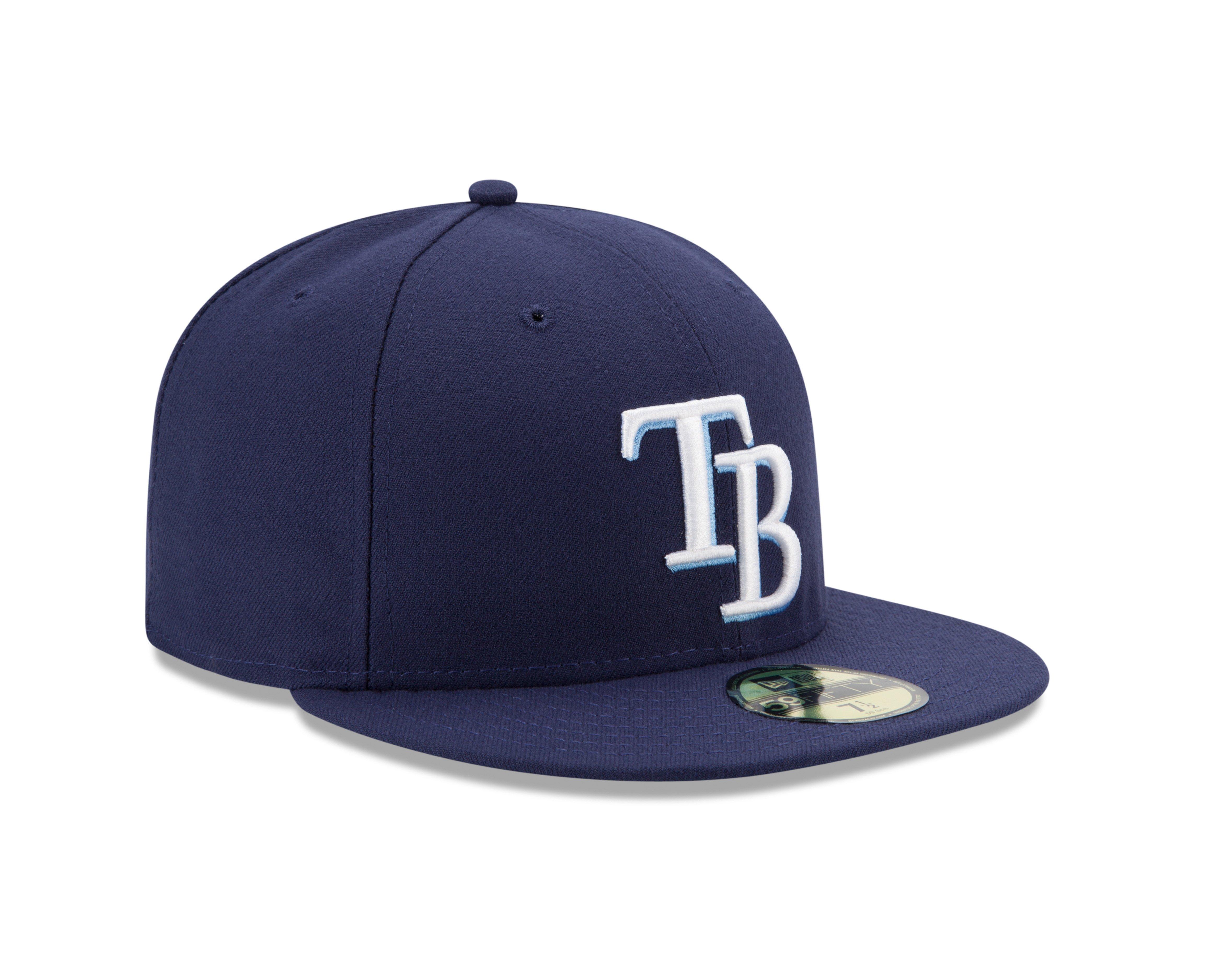 New Era Tampa Bay Rays 59Fifty Game Fitted Hat-Blue