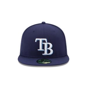 New Era Tampa Bay Rays 59Fifty Game Fitted Hat-Blue