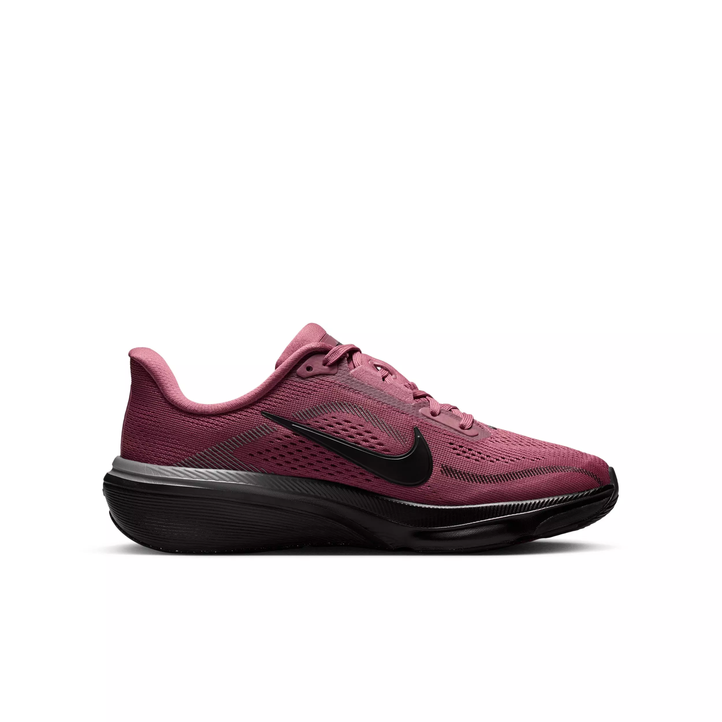 Nike Pegasus 42 "Pink Smoke/Gunsmoke/Black" Grade School Girls' Running Shoe - PINK/GUNSMOKE/BLACK