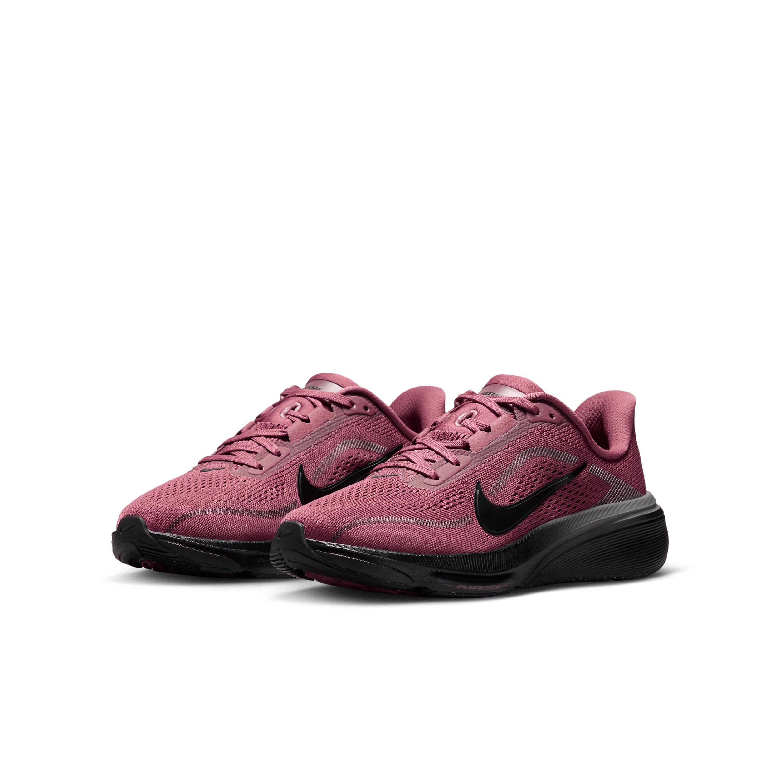 Nike Pegasus 42 "Pink Smoke/Gunsmoke/Black" Grade School Girls' Running Shoe - PINK/GUNSMOKE/BLACK Thumbnail View 3