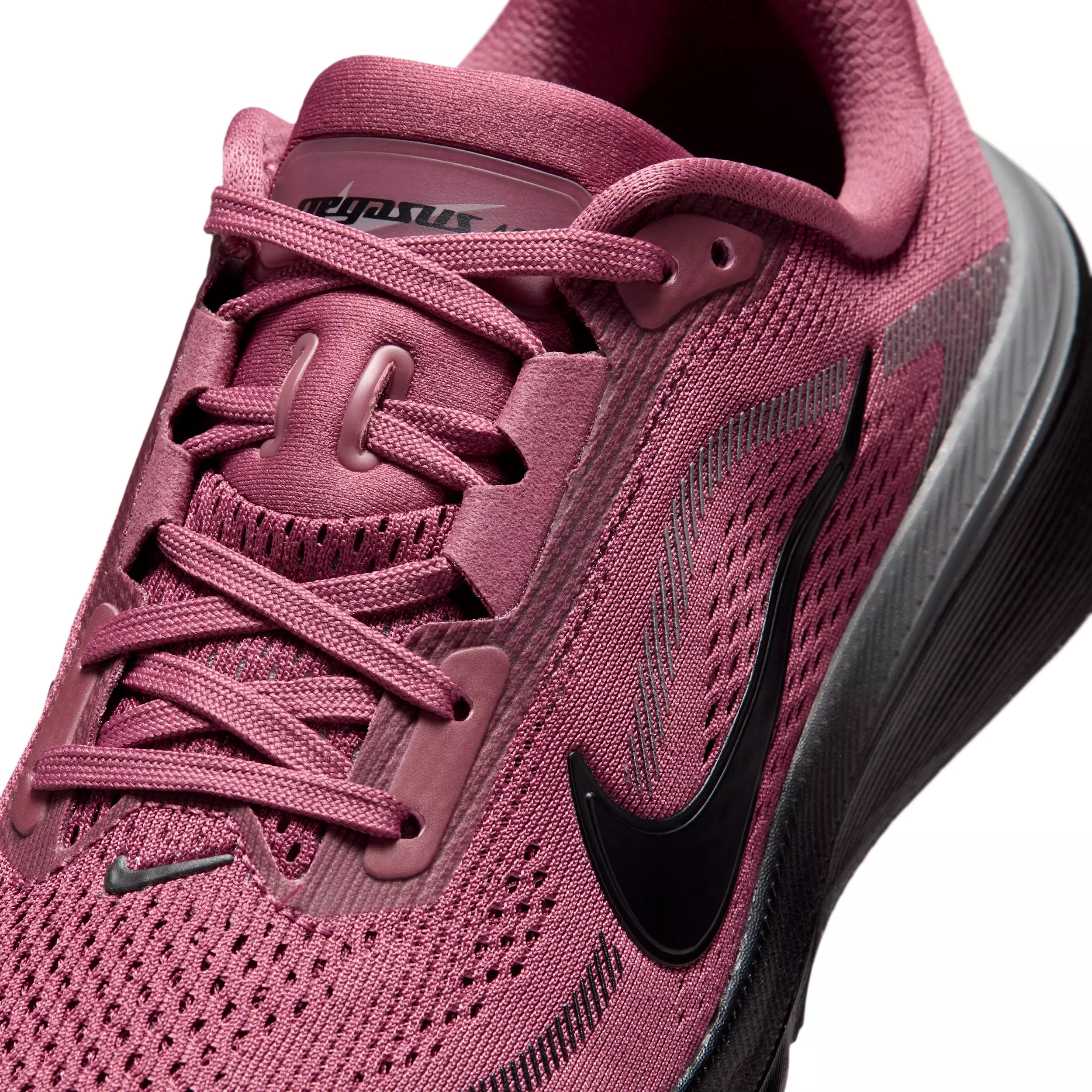 Nike Pegasus 42 "Pink Smoke/Gunsmoke/Black" Grade School Girls' Running Shoe - PINK/GUNSMOKE/BLACK