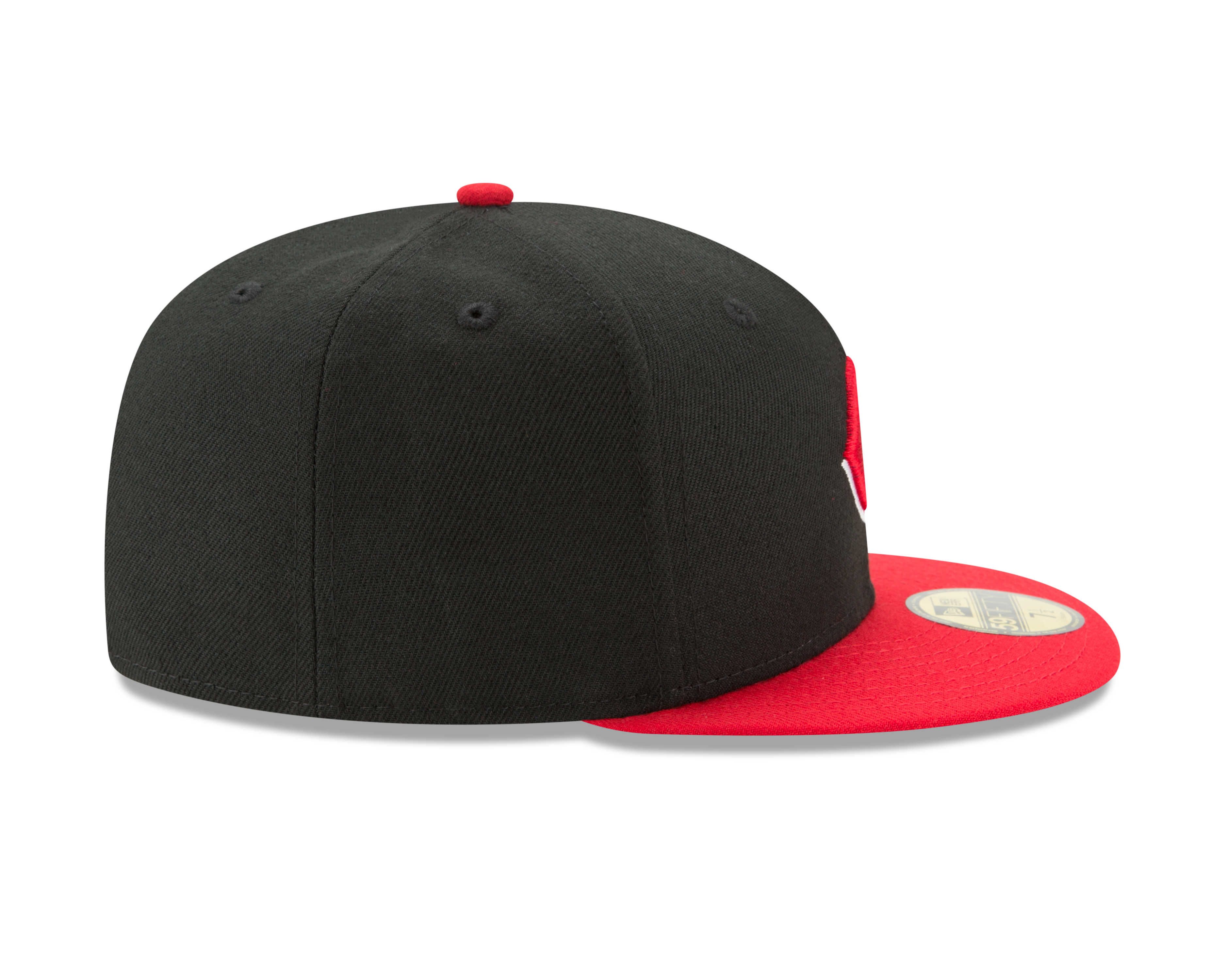 New Era Cincinnati Reds Authentic Collection 59FIFTY Fitted Hat-Black/Red
