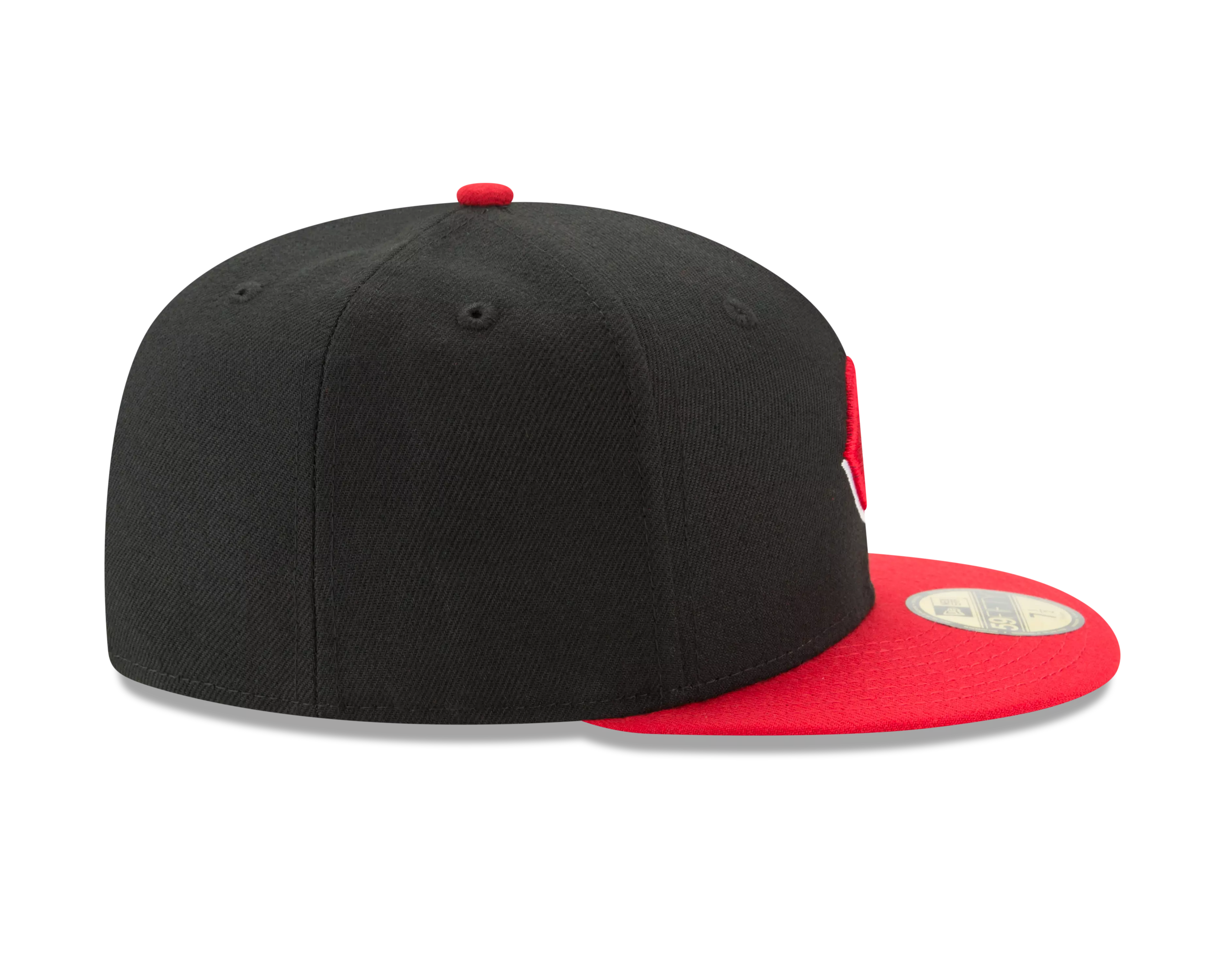 New Era Cincinnati Reds Authentic Collection 59FIFTY Fitted Hat-Black/Red - BLACK/RED