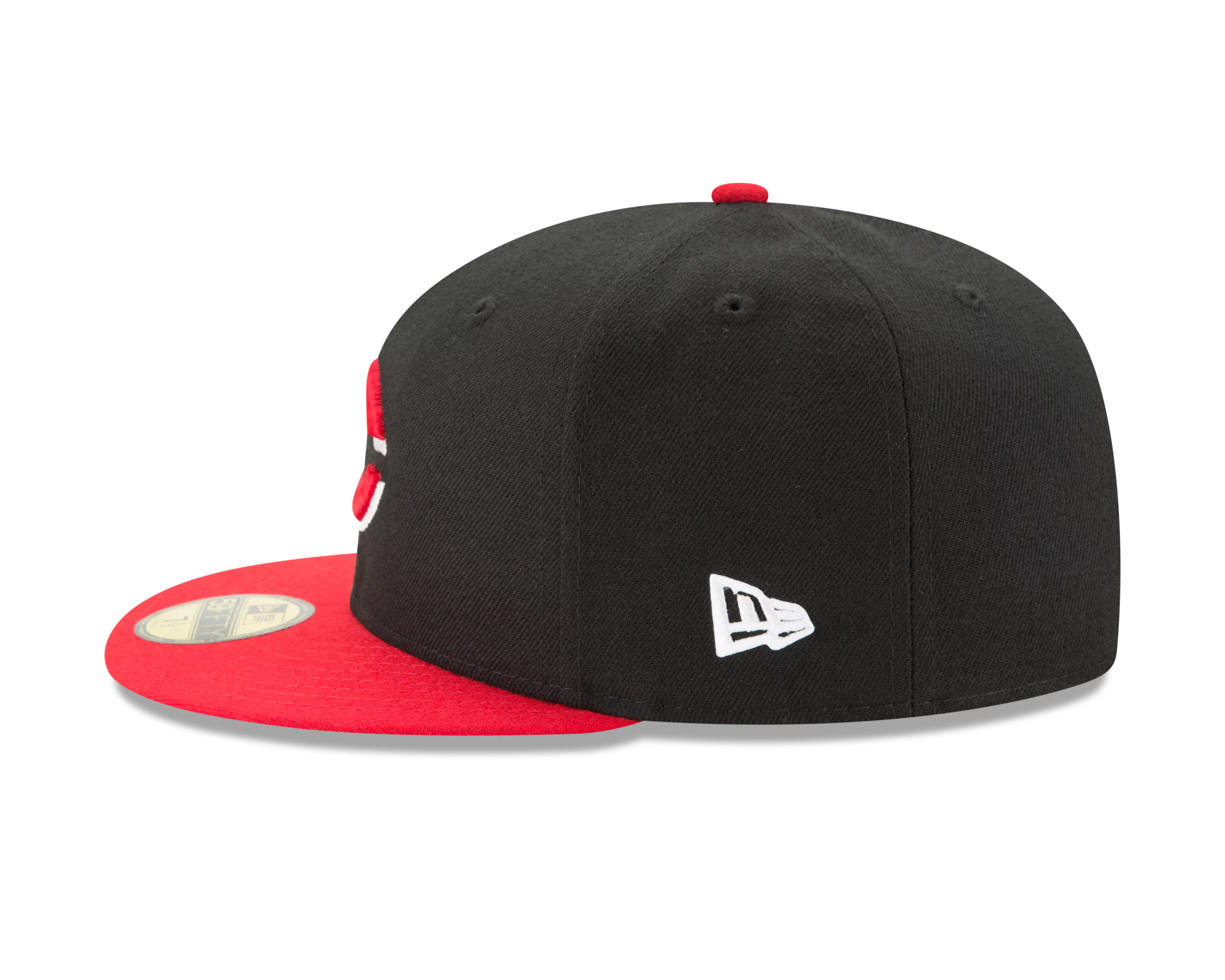 New Era Cincinnati Reds Authentic Collection 59FIFTY Fitted Hat-Black/Red - BLACK/RED