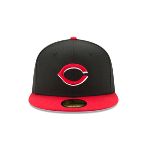 New Era Cincinnati Reds Authentic Collection 59FIFTY Fitted Hat-Black/Red