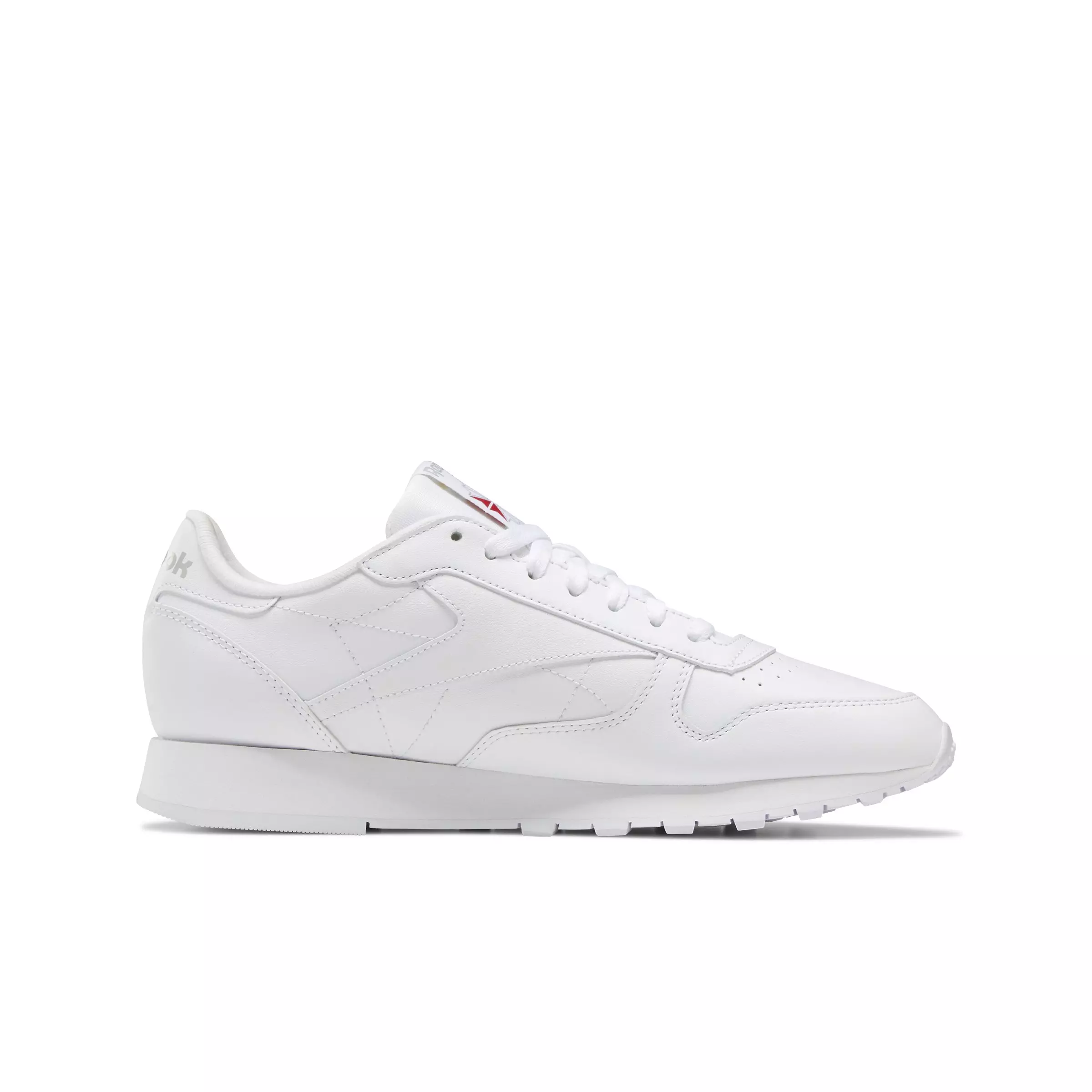 Reebok Classic Leather "Ftwr White/Ftwr White/Pure Grey 3" Unisex Shoe - WHITE/GREY